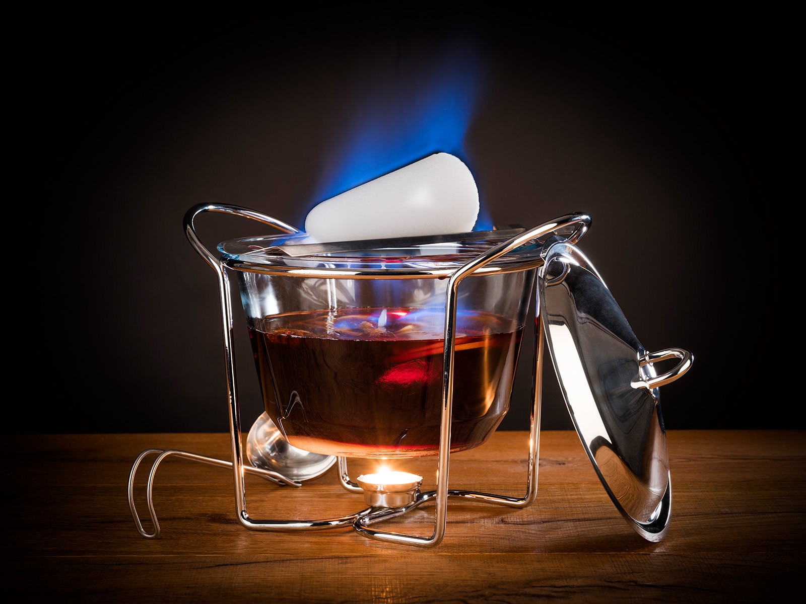 APS Bowle-Set, (Feuerzangenbowle mit Zuckerhutablage), Edelstahl/Glas, 4 BAUR Liter Inhalt | kaufen