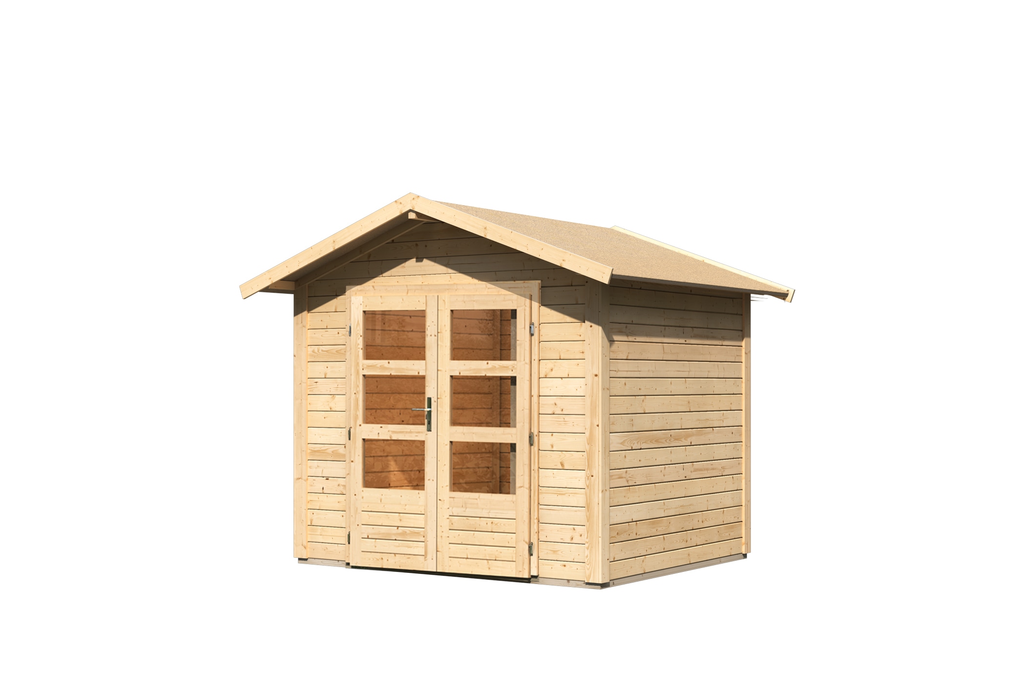 Karibu Gartenhaus »Talkau 3 aus naturbelassenem Fichtenholz«, Grundfläche: 8,4m², aus naturbelassenem Fichtenholz