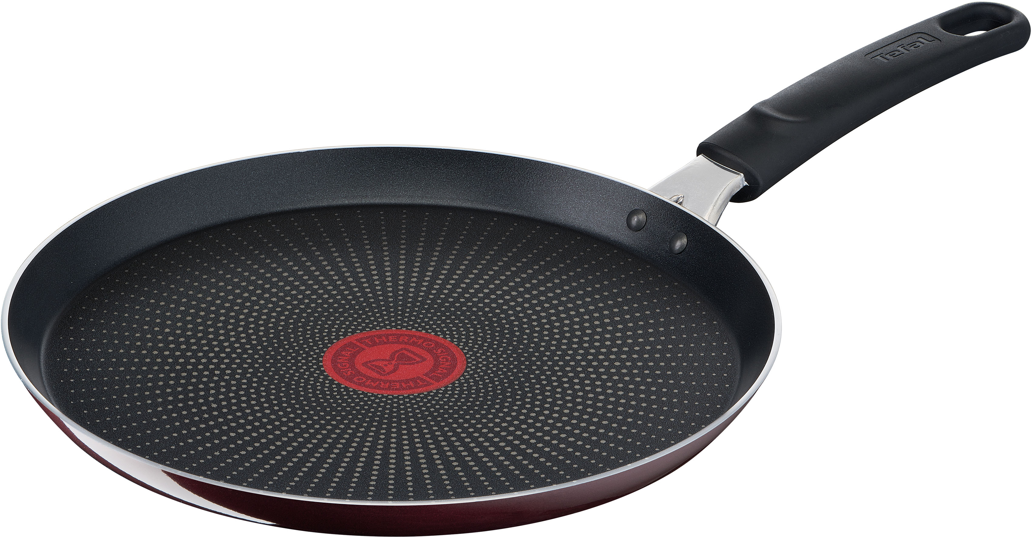 Tefal Crêpepfanne "Resist Intense" Aluminium 1 Stk. tlg. Emaille, Antihaft, Thermo-Signal, alle Herdarten außer Induktion
