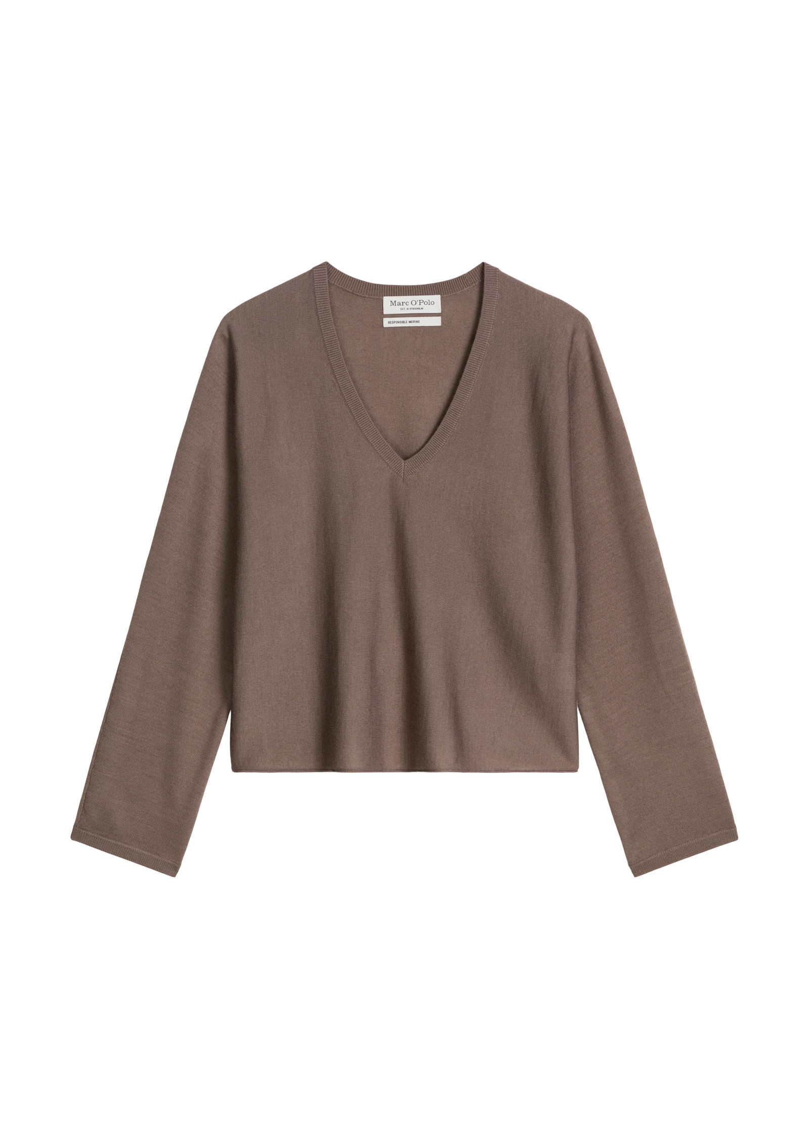 Marc O'Polo Strickpullover »aus Merinowolle-Viskose-Mix«