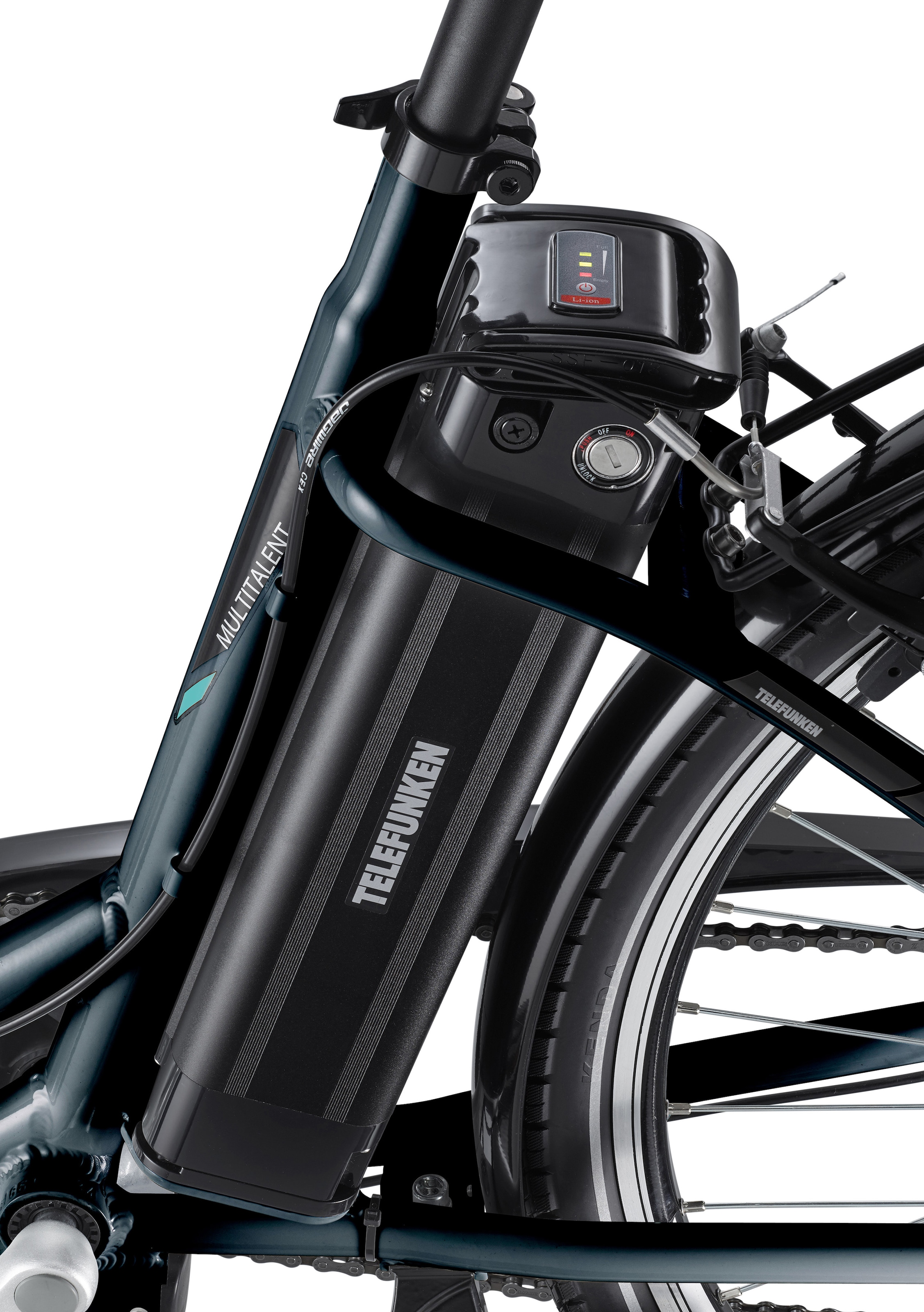 Telefunken E-Bike »Multitalent RC830«, 3 Gang, Shimano, Nexus, Frontmotor 250 W, mit Fahrradkorb, ebike Damen
