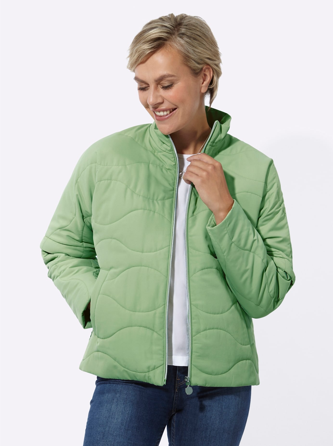 Classic Basics Steppjacke, ohne Kapuze