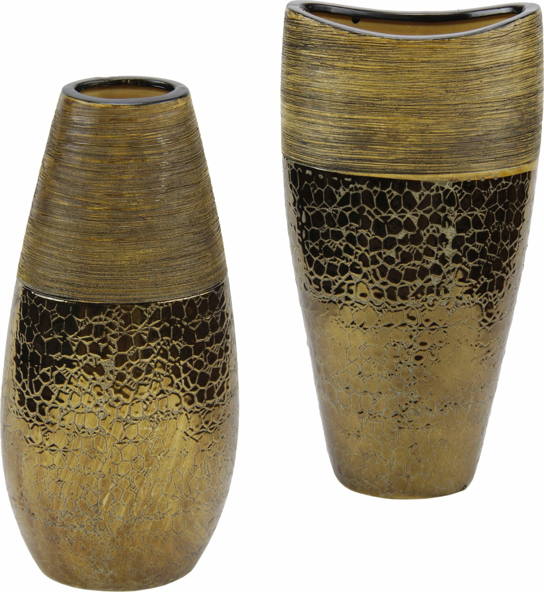 Home affaire Dekovase »Keramik-Vasen« (Set 2 St.)
