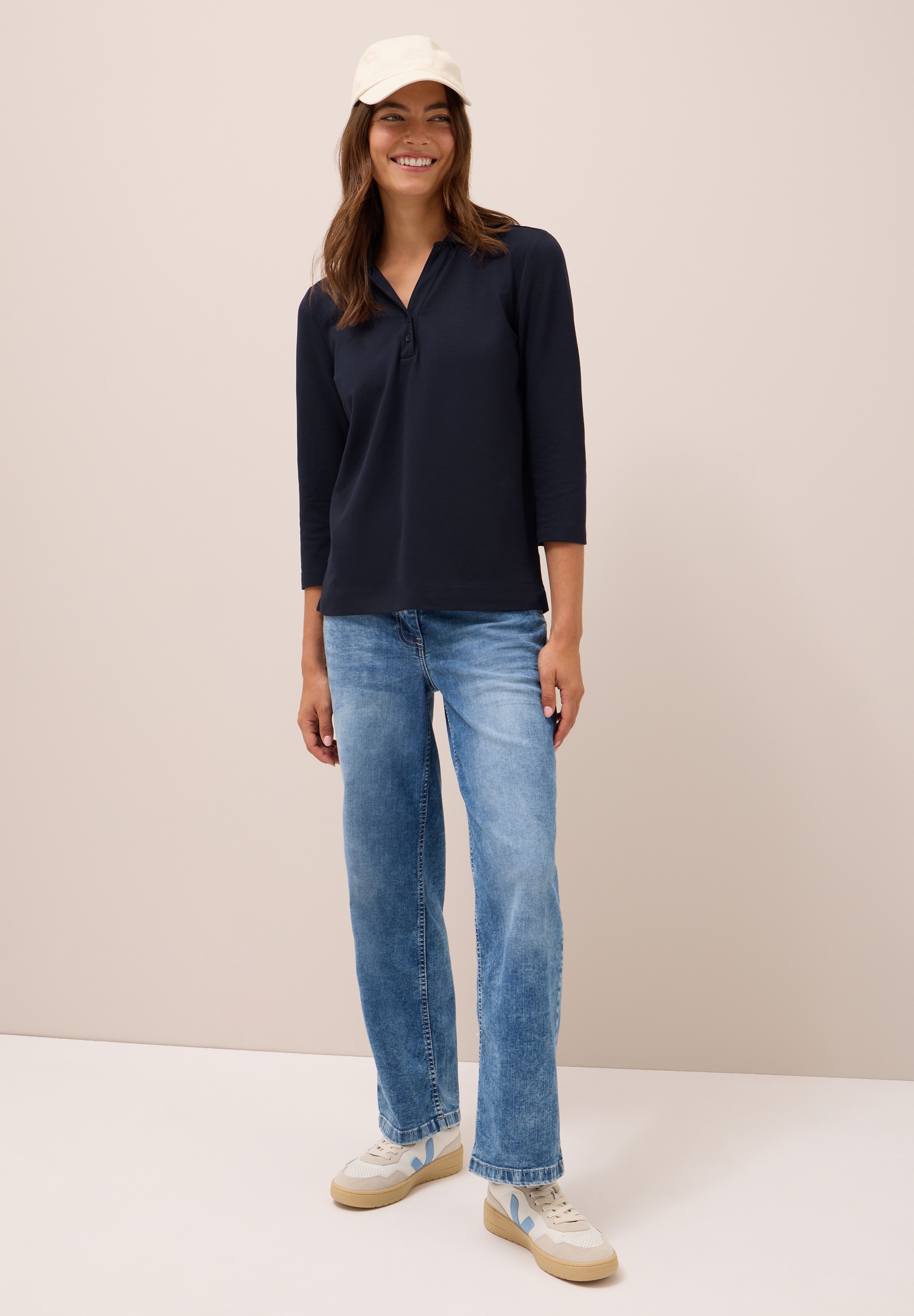 Cecil Poloshirt, in Unifarbe