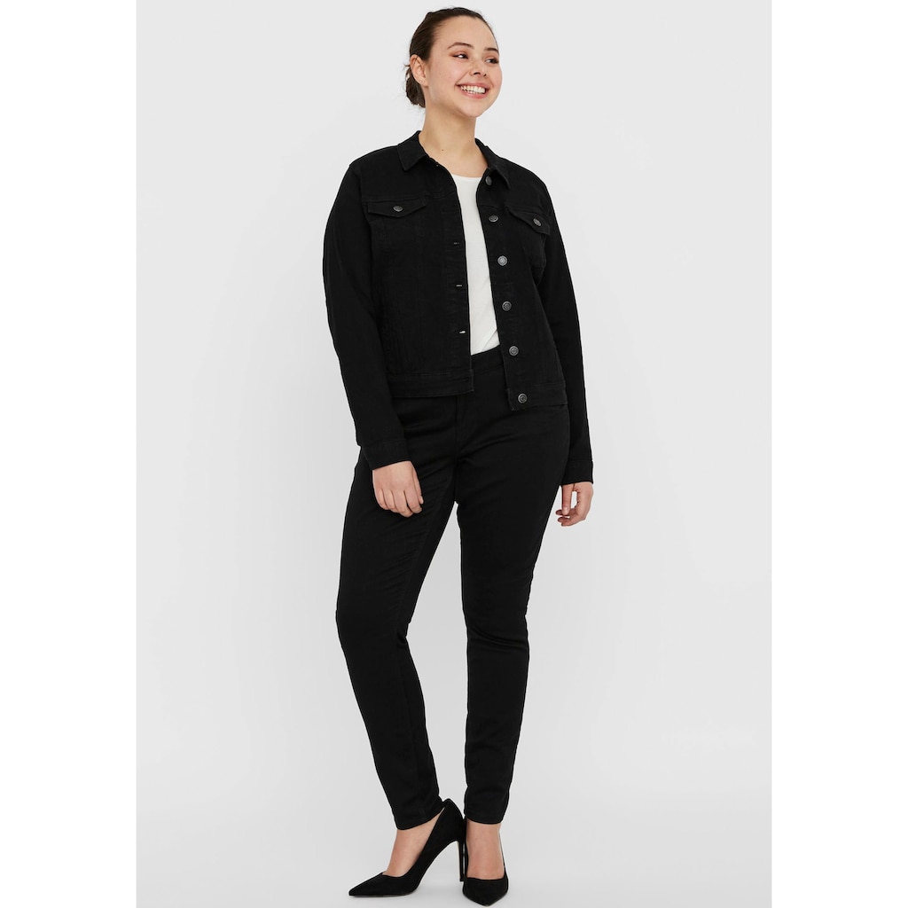 Vero Moda Curve Jeansjacke »VMRUNA LS SLIM DNM JCK MIX GA CUR NOOS«