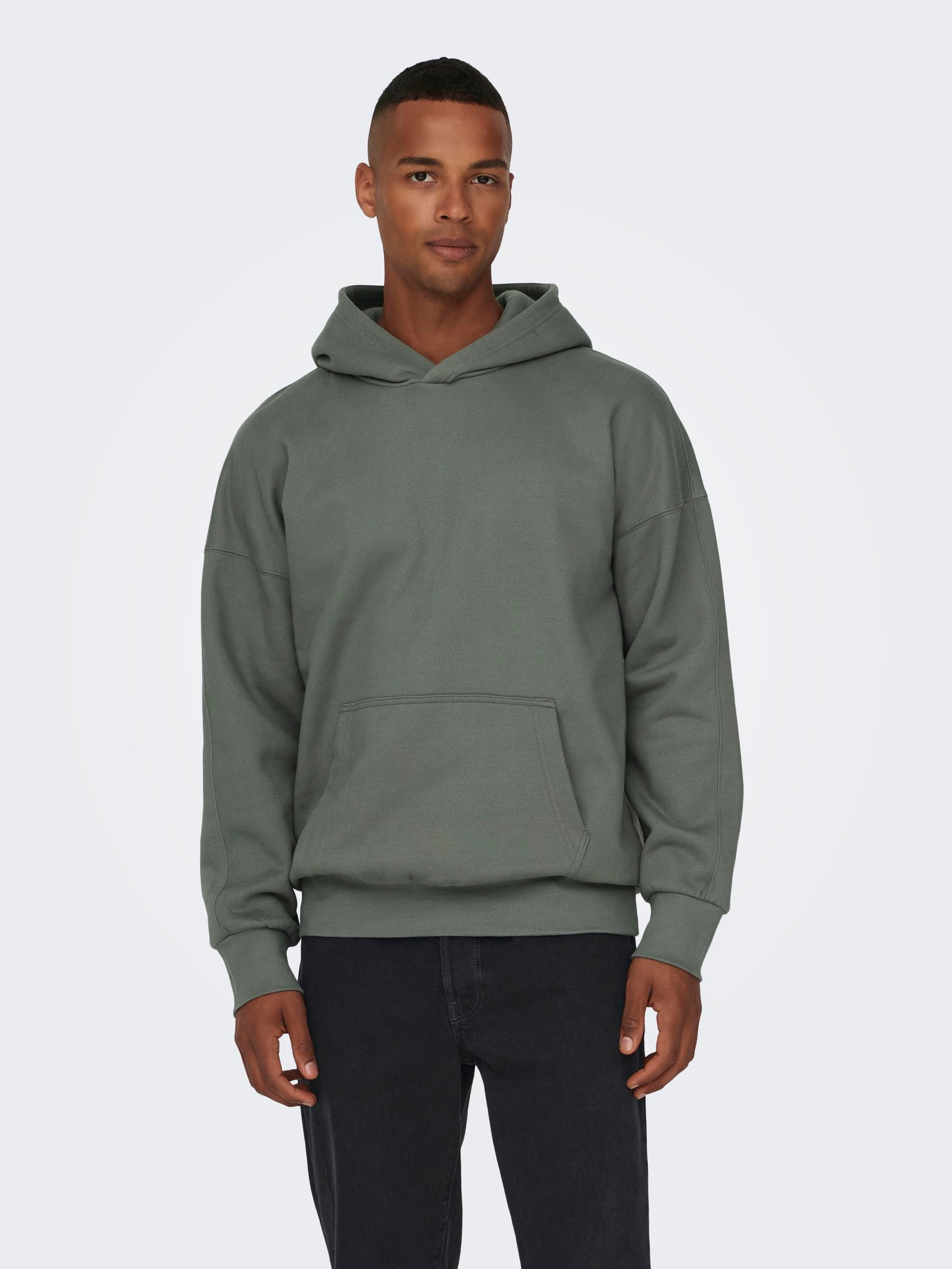 ONLY & SONS Kapuzensweatshirt "ONSDAN LIFE RLX HEAVY SWEAT HOODIE NOOS"