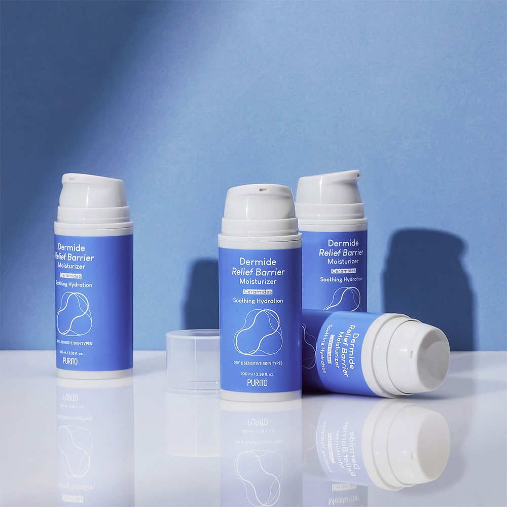 Purito Feuchtigkeitscreme »DERMIDE RELIEF BARRIER MOISTURIZER« hautberuhigende Feuchtigkeitscreme mit fünf verschiedenen Ceramiden