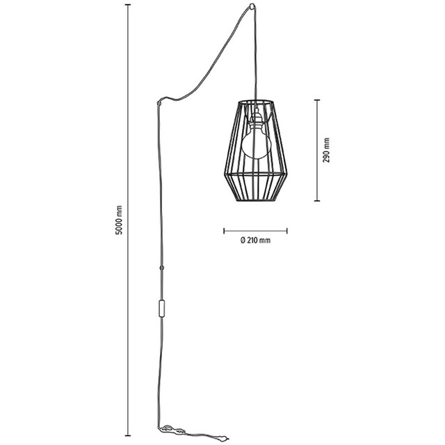 BRITOP LIGHTING Hängeleuchte »Endorfina«, 1 flammig-flammig, Dekorative  Leuchte aus Metall, passende LM E27 / exkl., Made in Europe | BAUR