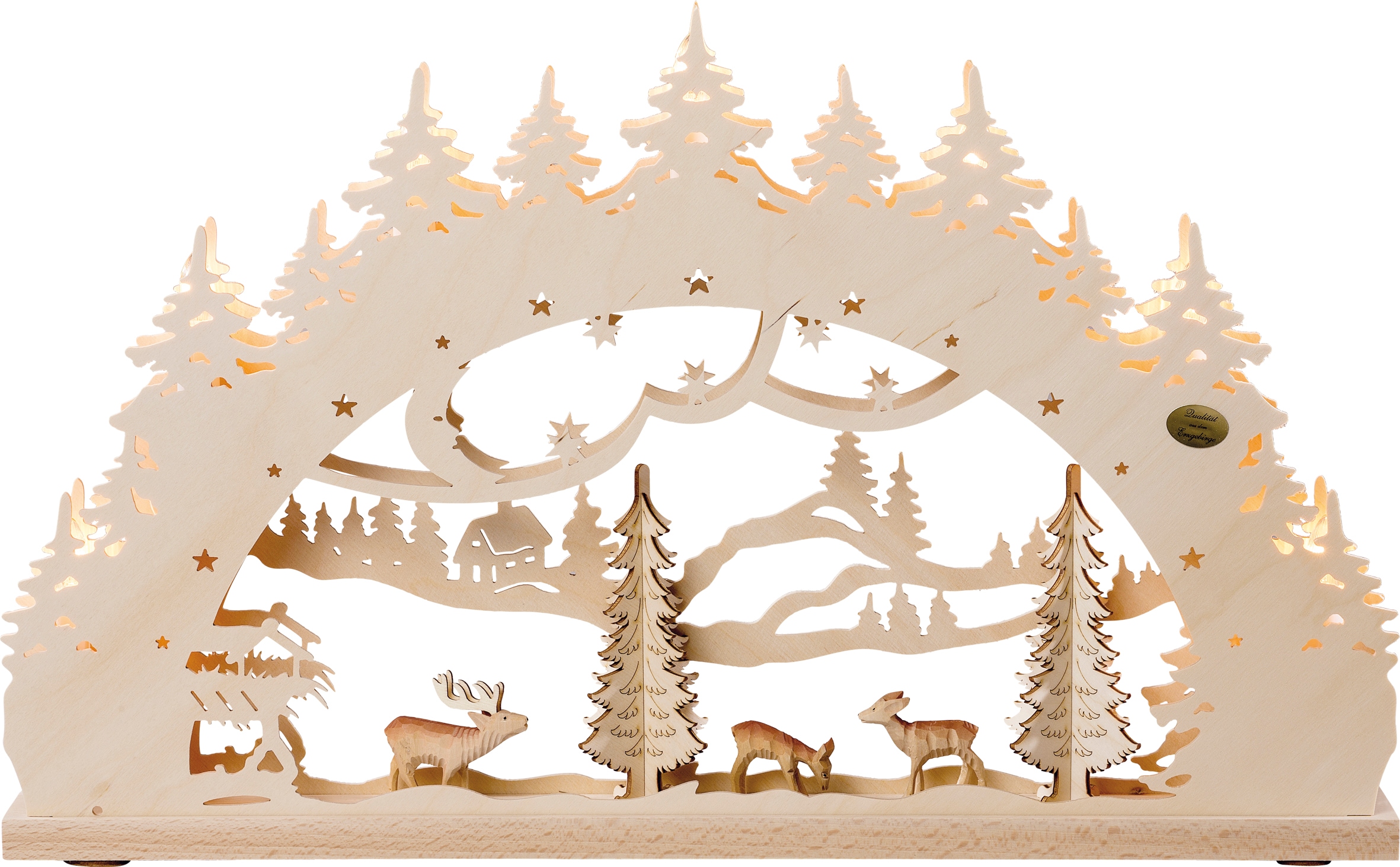 SAICO Original LED Schwibbogen "3D-Lichterbogen, Wald" Premium LED-Beleucht günstig online kaufen