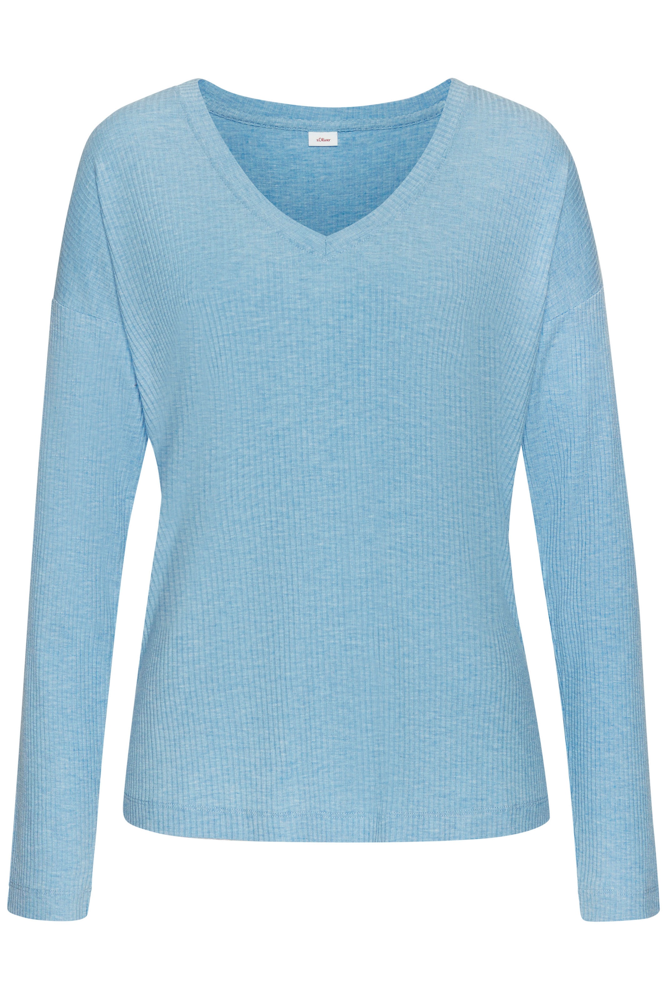 s.Oliver Pyjamaoberteil, in angenehmer 4x4 Rippqualität günstig online kaufen