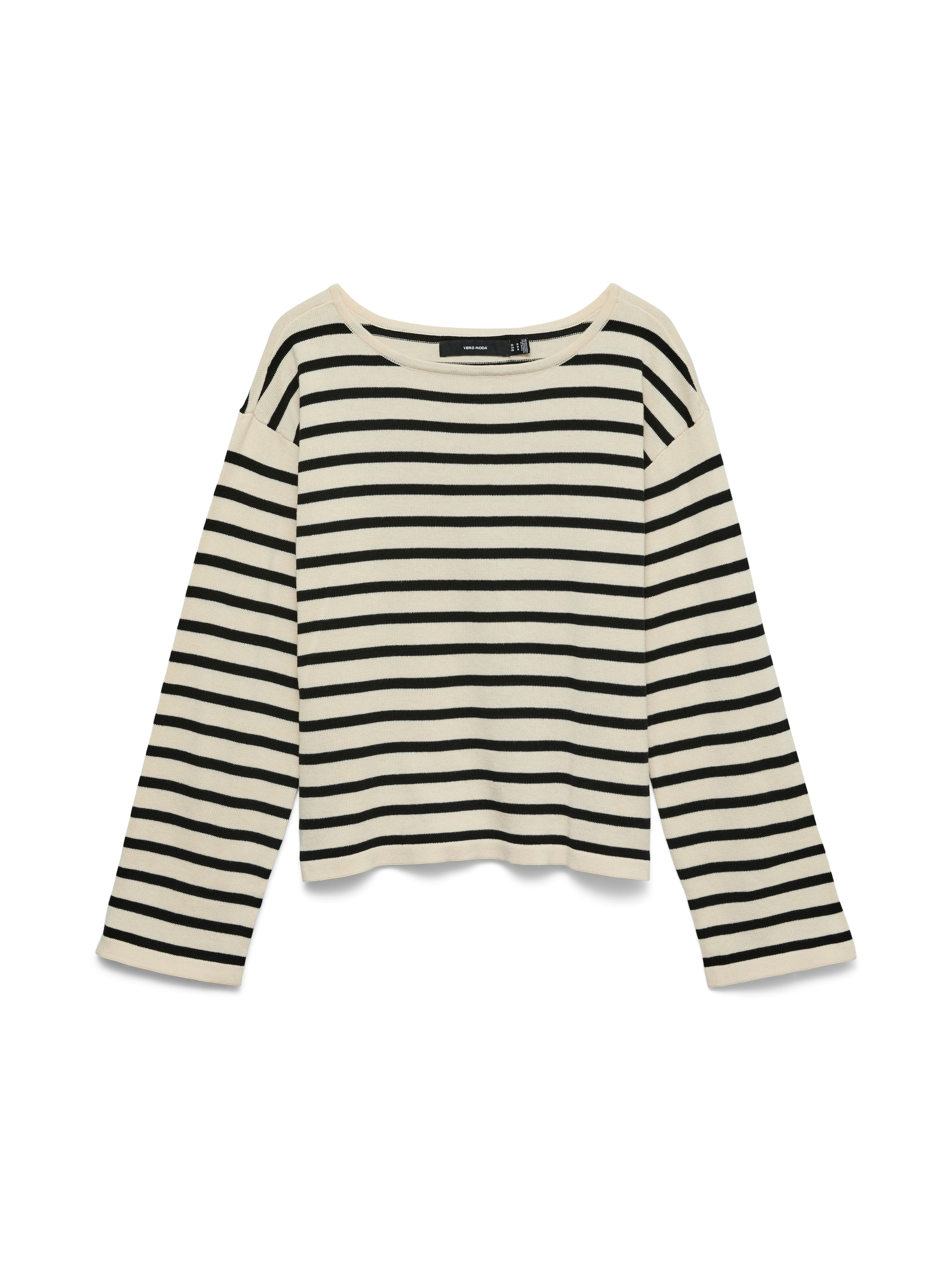 Vero Moda Strickpullover "VMNOMA LS BOATNECK PULLOVER NOOS" Baumwolle