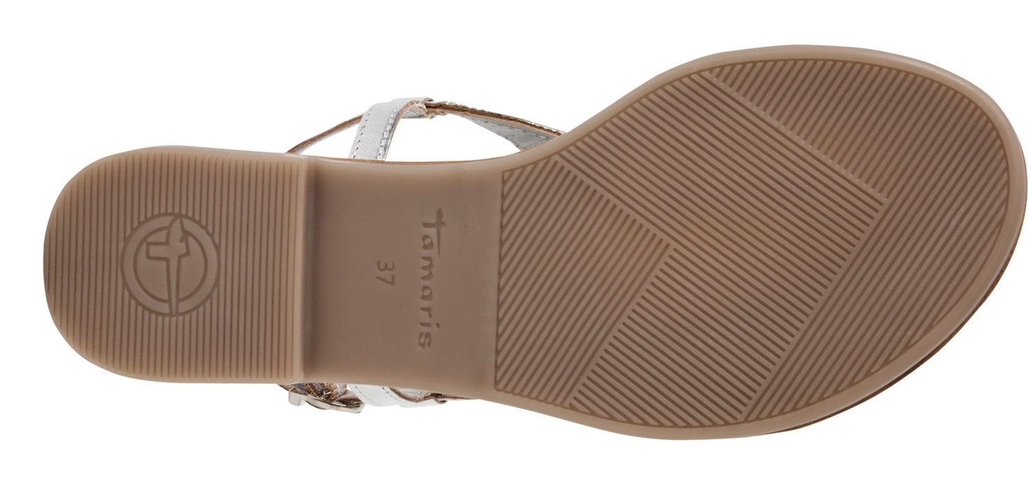 Tamaris Riemchensandale, Sandalette, Sommerschuh, Festtagsschuh, funkelnde Strasssteinchen