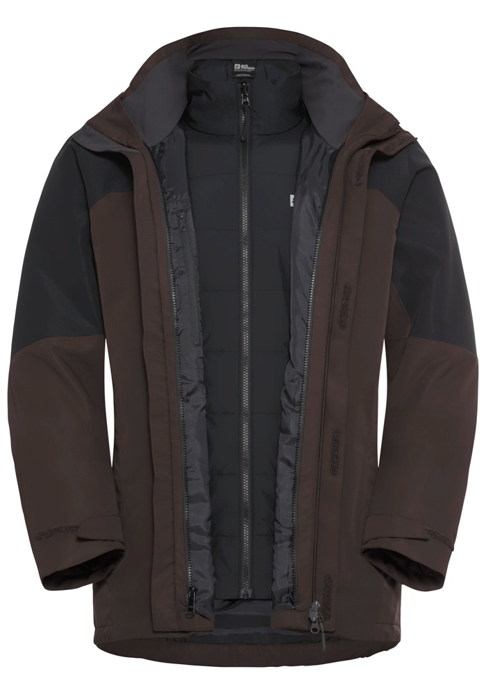 Jack Wolfskin 3-in-1-Funktionsjacke »ROMBERG 3IN1 JKT M«, mit Kapuze