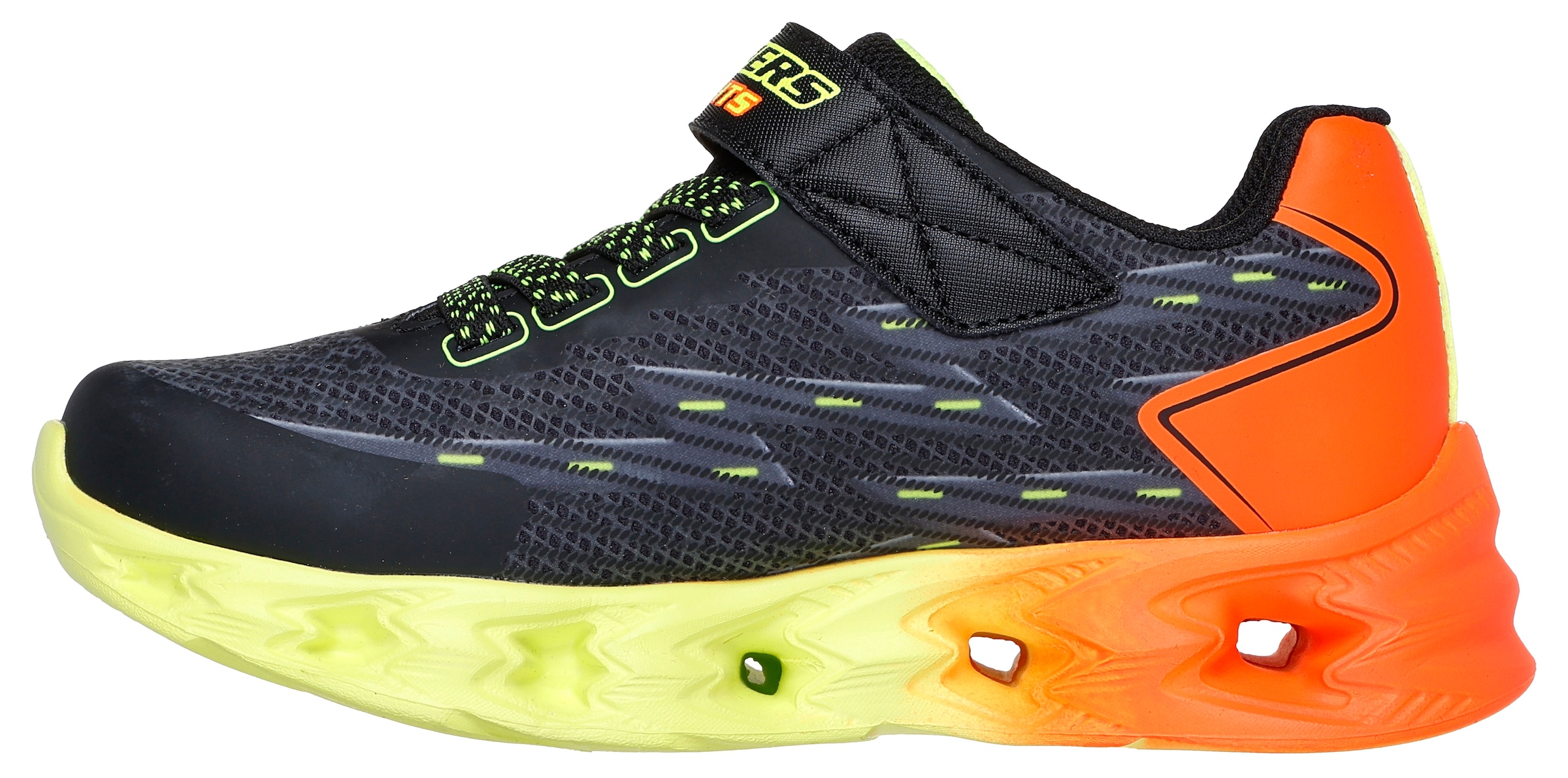 Skechers Sneaker »S-Lights: Vortex 2.0 - Quantroid«, Blinkschuh, LED Schuh, Klettschuh mit blinkender Sohle