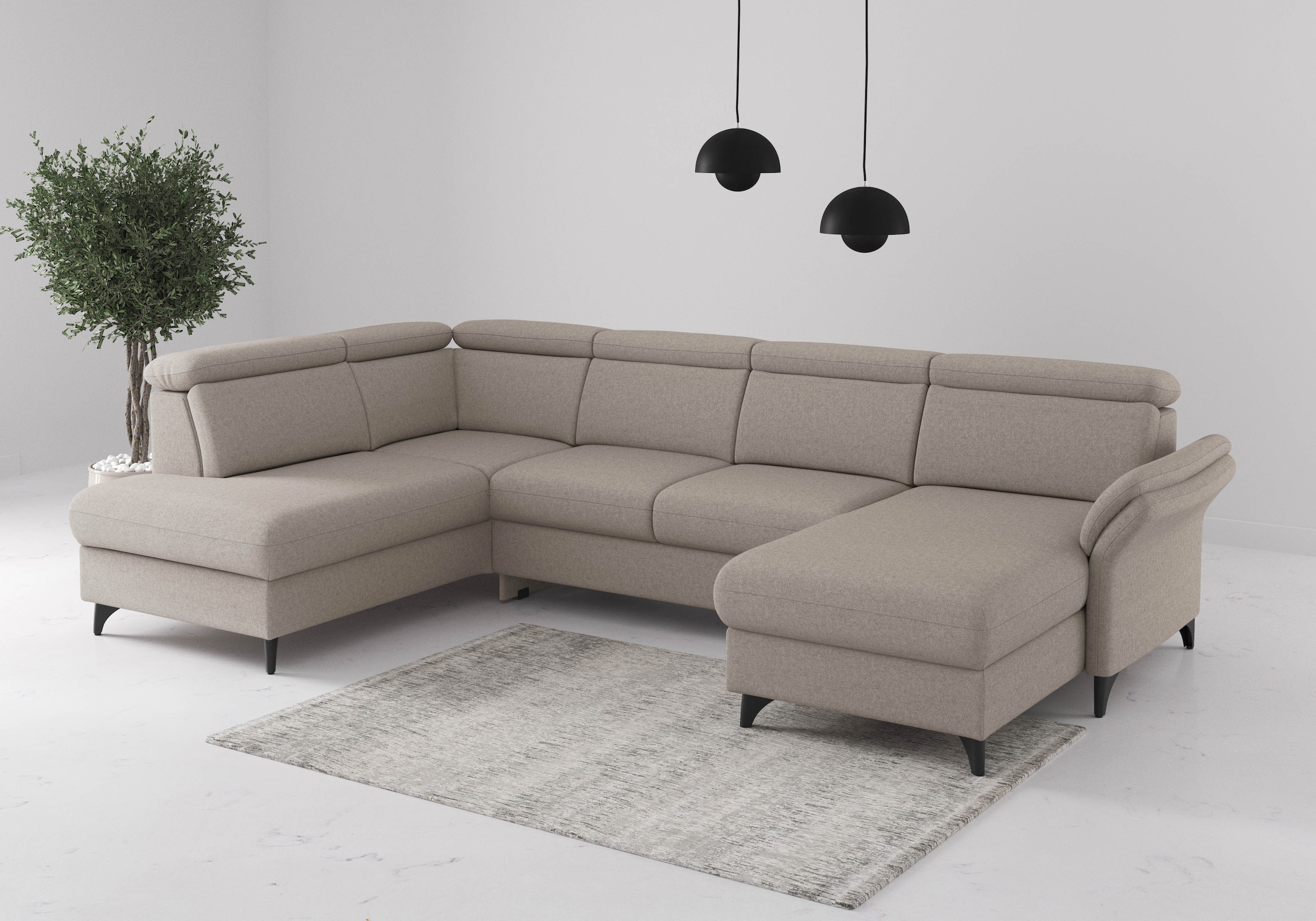 sit&more Wohnlandschaft "Glendale, U-Form" inkl. Kopfteilverstellung,wahlwe günstig online kaufen