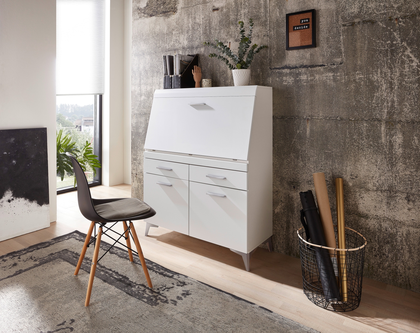 Innostyle Sekretär »SECRET«, Stauraumschrank, mit Monitor-/Laptopfach, Soft-Close, Breite 98 cm