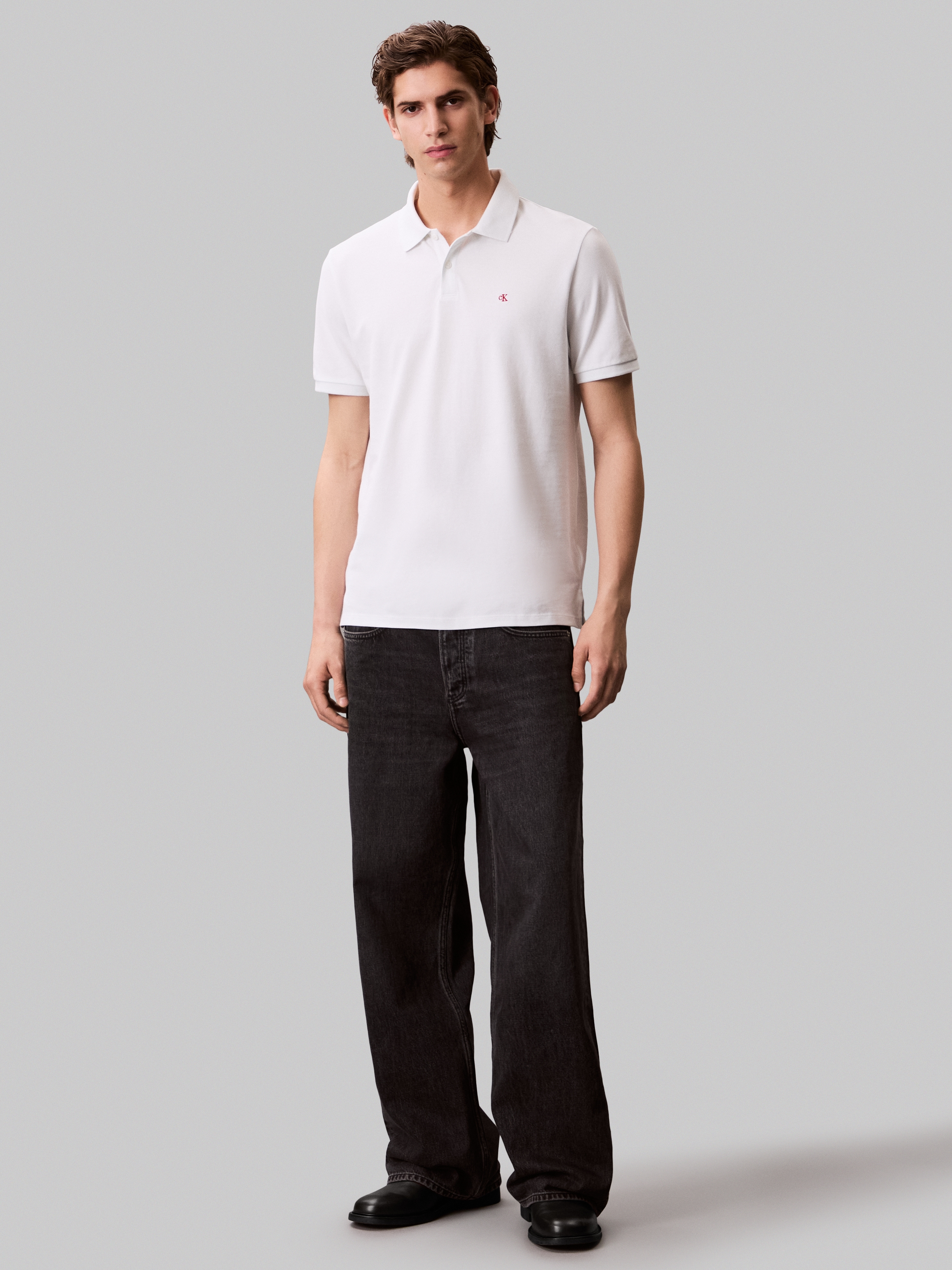 Calvin Klein Jeans Poloshirt »SS CASUAL PIQUE CLASSIC POLO«, Mit Rundhalsausschnitt