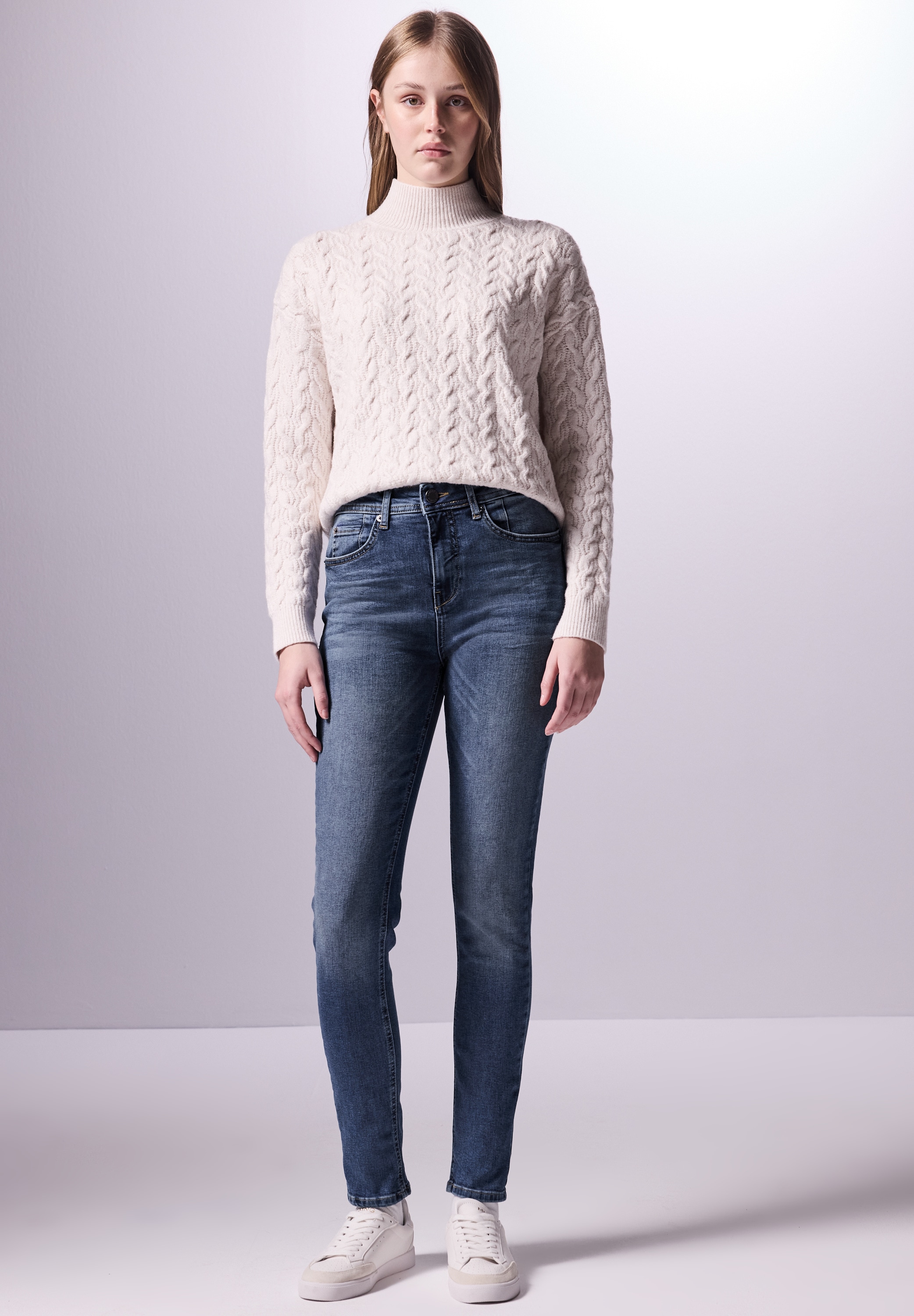 STREET ONE STUDIO Skinny-fit-Jeans, High Waist