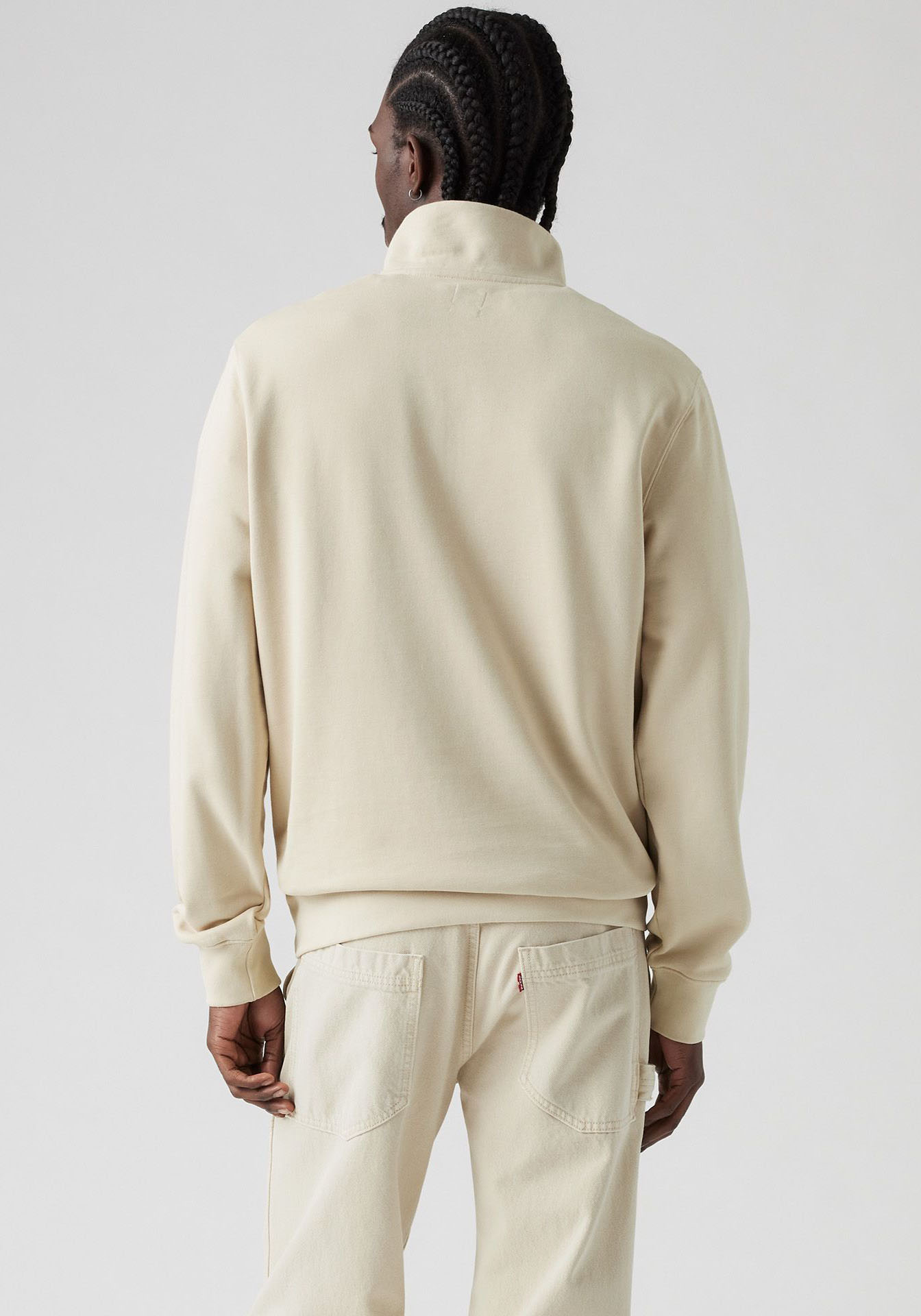 Thumbnail - Levis Sweatshirt "ORIGINAL HM 1/4 ZIP" mit Troyer-Kragen und Logo-Stickerei