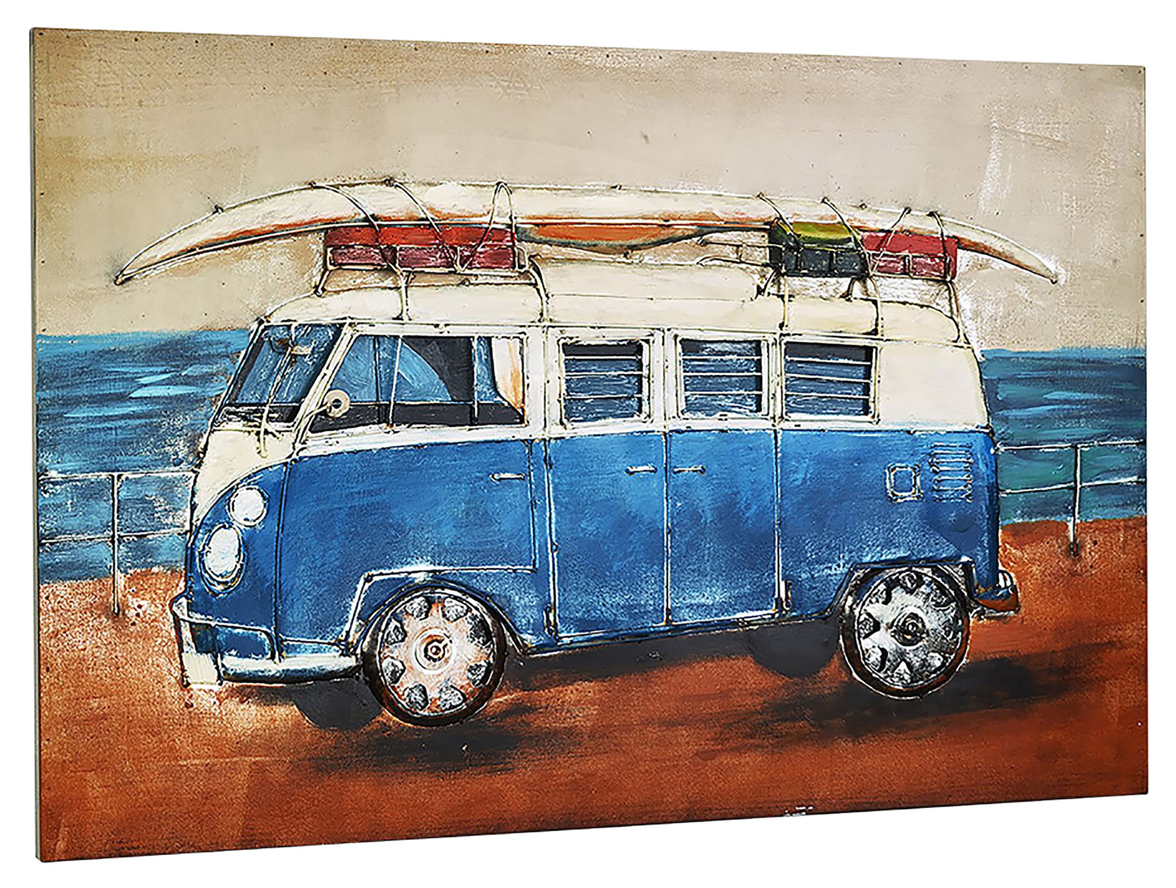 locker Wanddekoobjekt "Metallbild 3D BEACH BULLY" günstig online kaufen