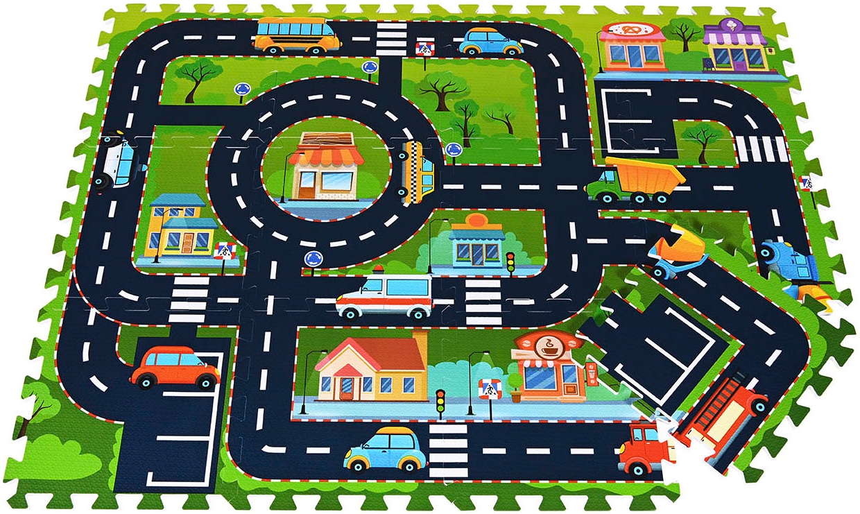 Knorrtoys® Puzzle »Straße«, Puzzlematte, Bodenpuzzle