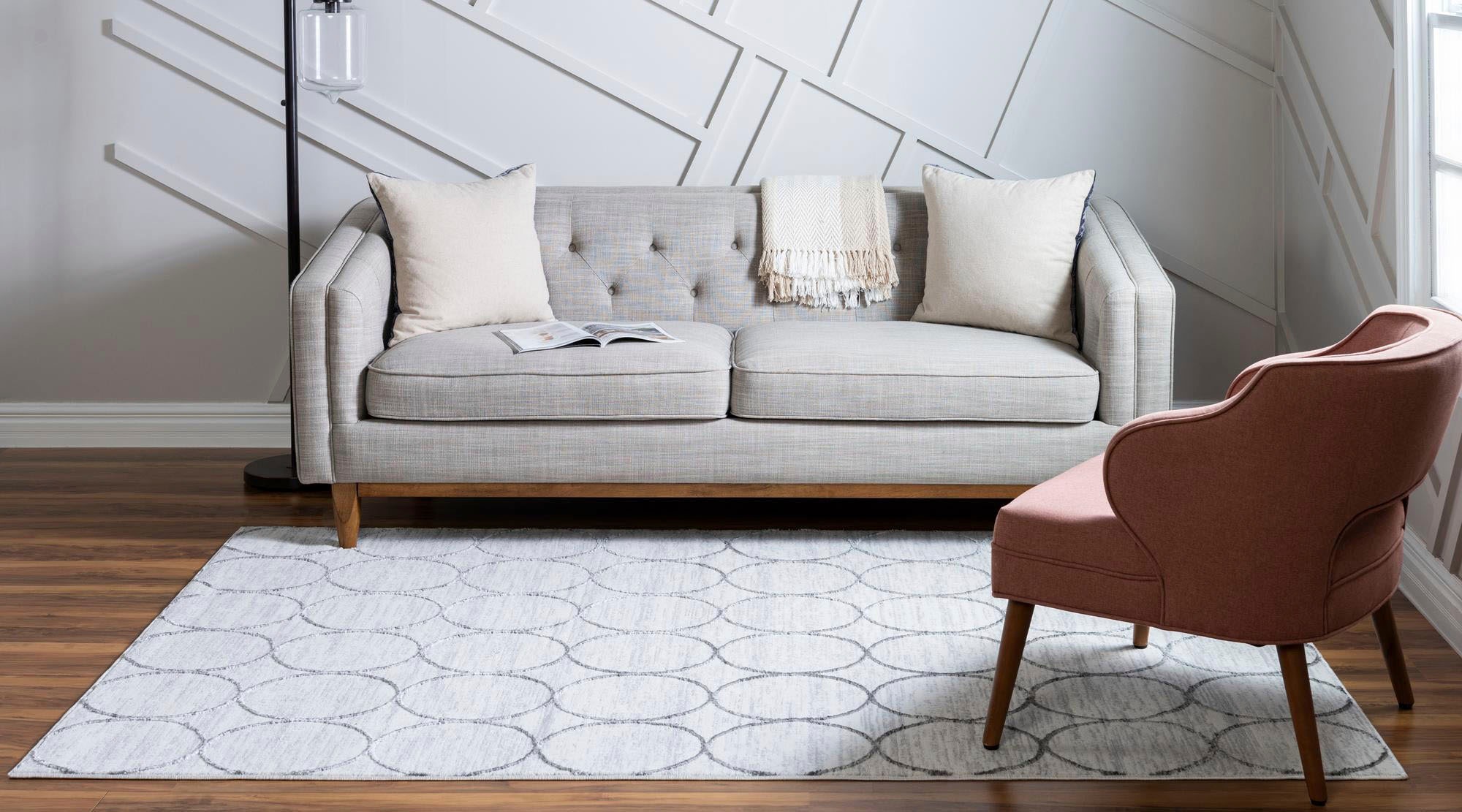 Myflair Möbel & Accessoires Teppich »Titan Trellis, LAGERRÄUMUNG!«, rechteckig, 13 mm Höhe, Kurzflor, gewebt, modernes Design, Motiv Kreise
