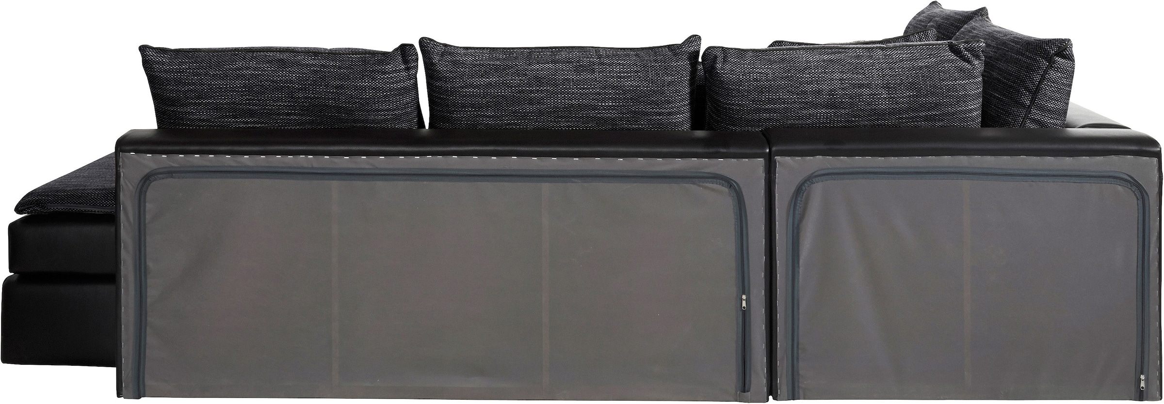 INOSIGN Ecksofa »Night & Day L-Form mit Dauer-Schlaffunktion ohne Armlehnen«, mit Boxspring-Bettfunktion 164x200 cm und Bettkasten, Dauerschläfer!