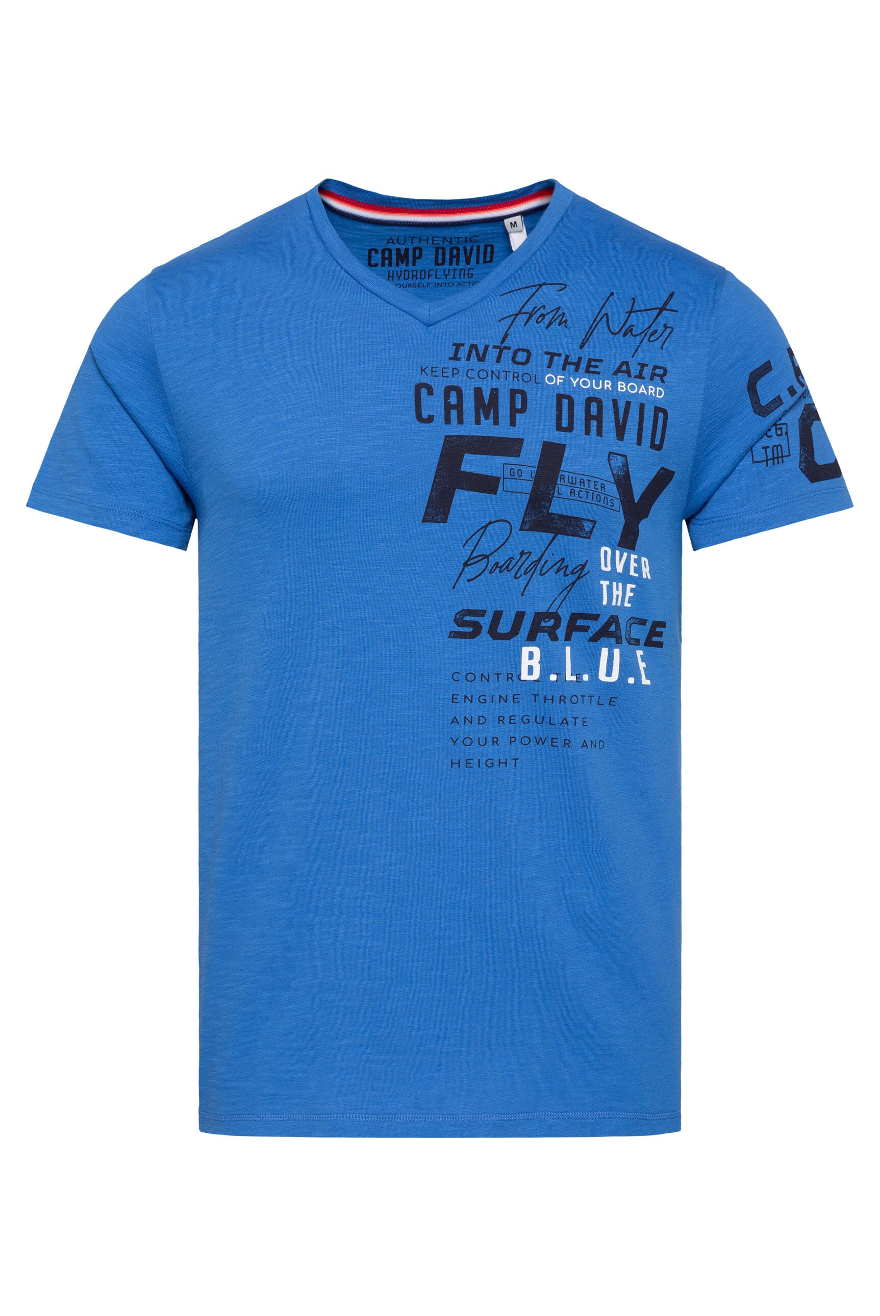 CAMP DAVID V-Shirt aus Baumwolle günstig online kaufen