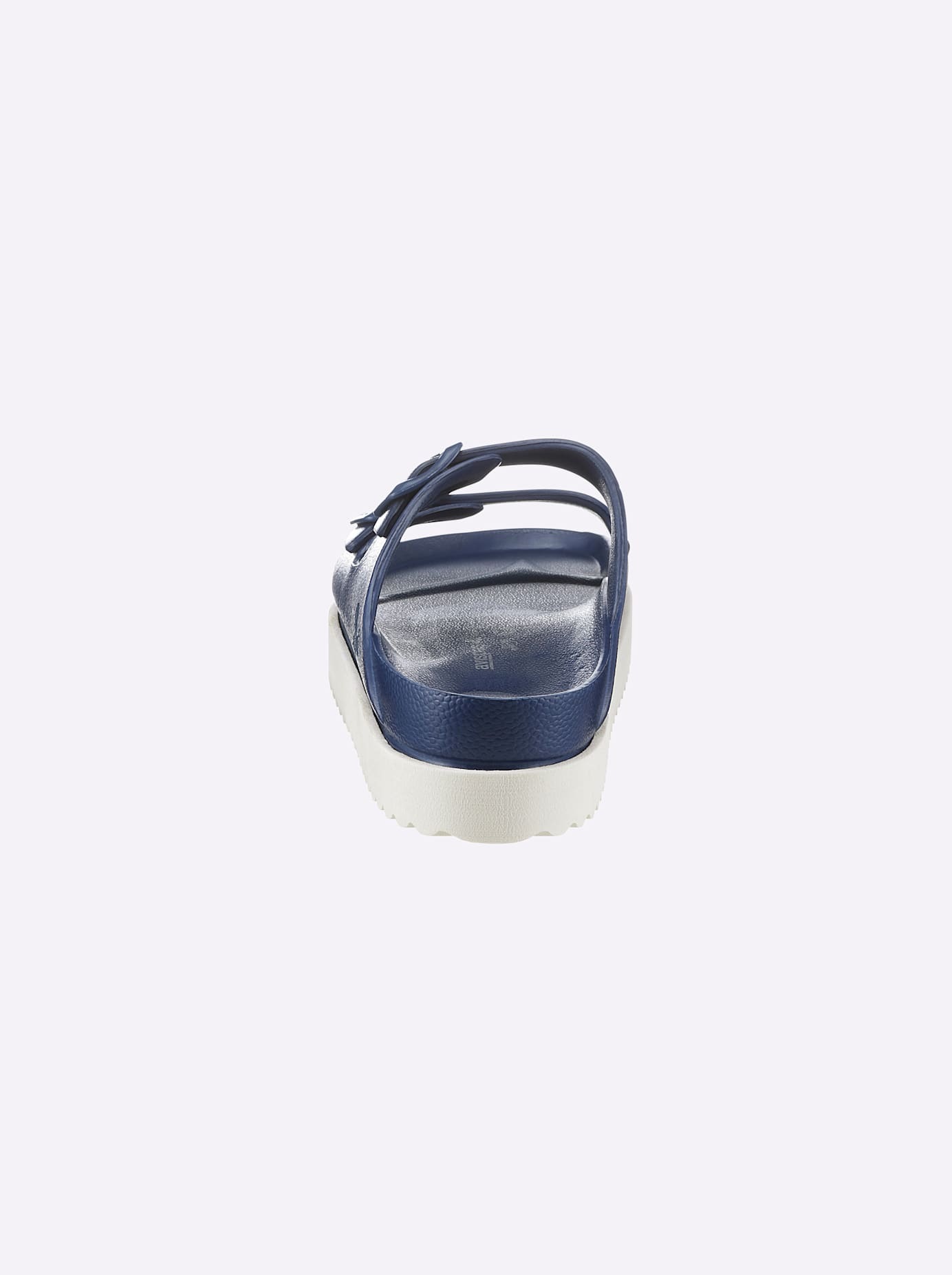 Pantolette HEINE, Damen, Gr. 40, blau (marine), Synthetik, Schuhe Pantolette 2
