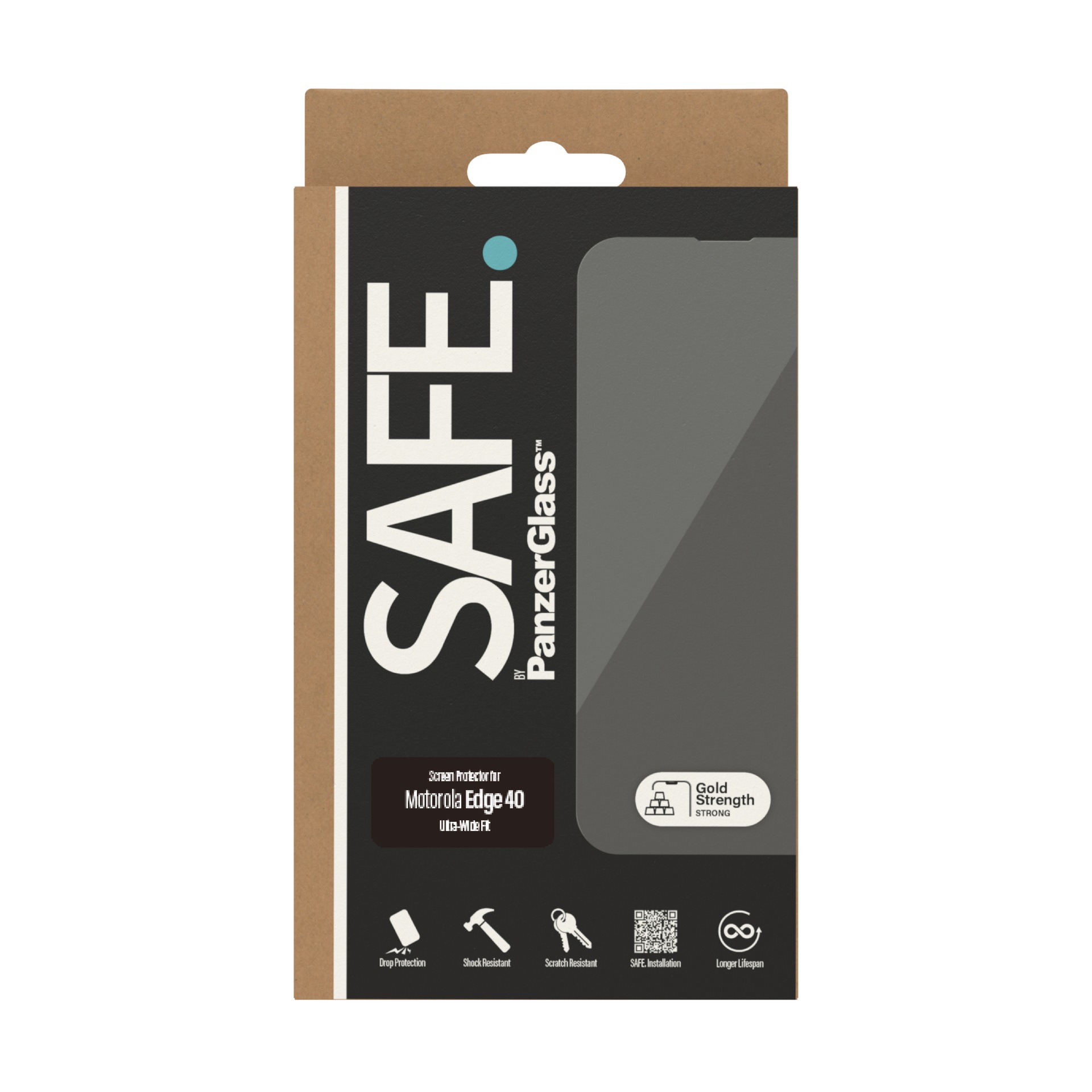 SAFE by PanzerGlass Displayschutzglas »Ultra-Wide Fit Screen Protection«, für Motorola edge 40-Motorola edge X40, Displayschutzfolie, Schutzfolie, Bildschirmschutz, kratz- & stoßfest