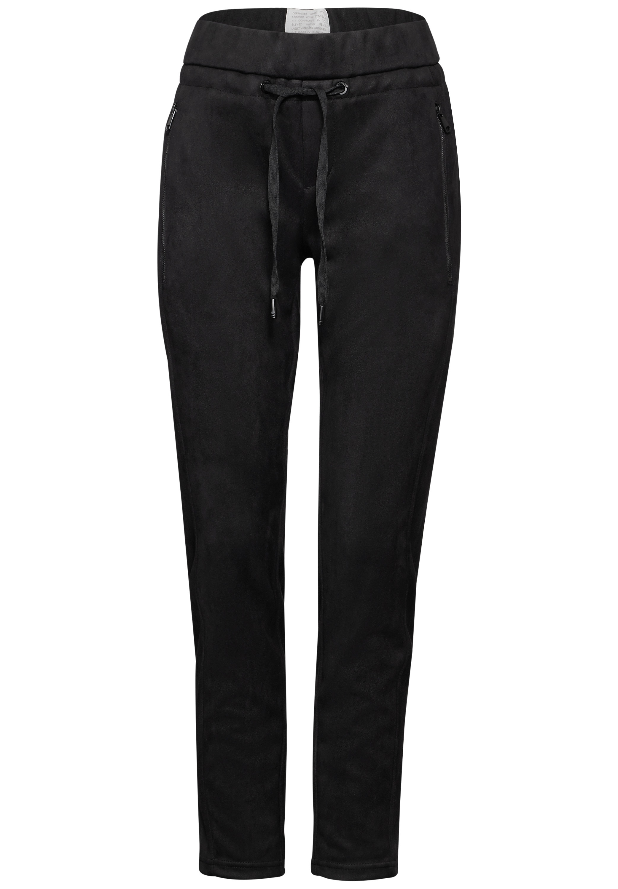 STREET ONE Lederimitathose, im Joggstyle