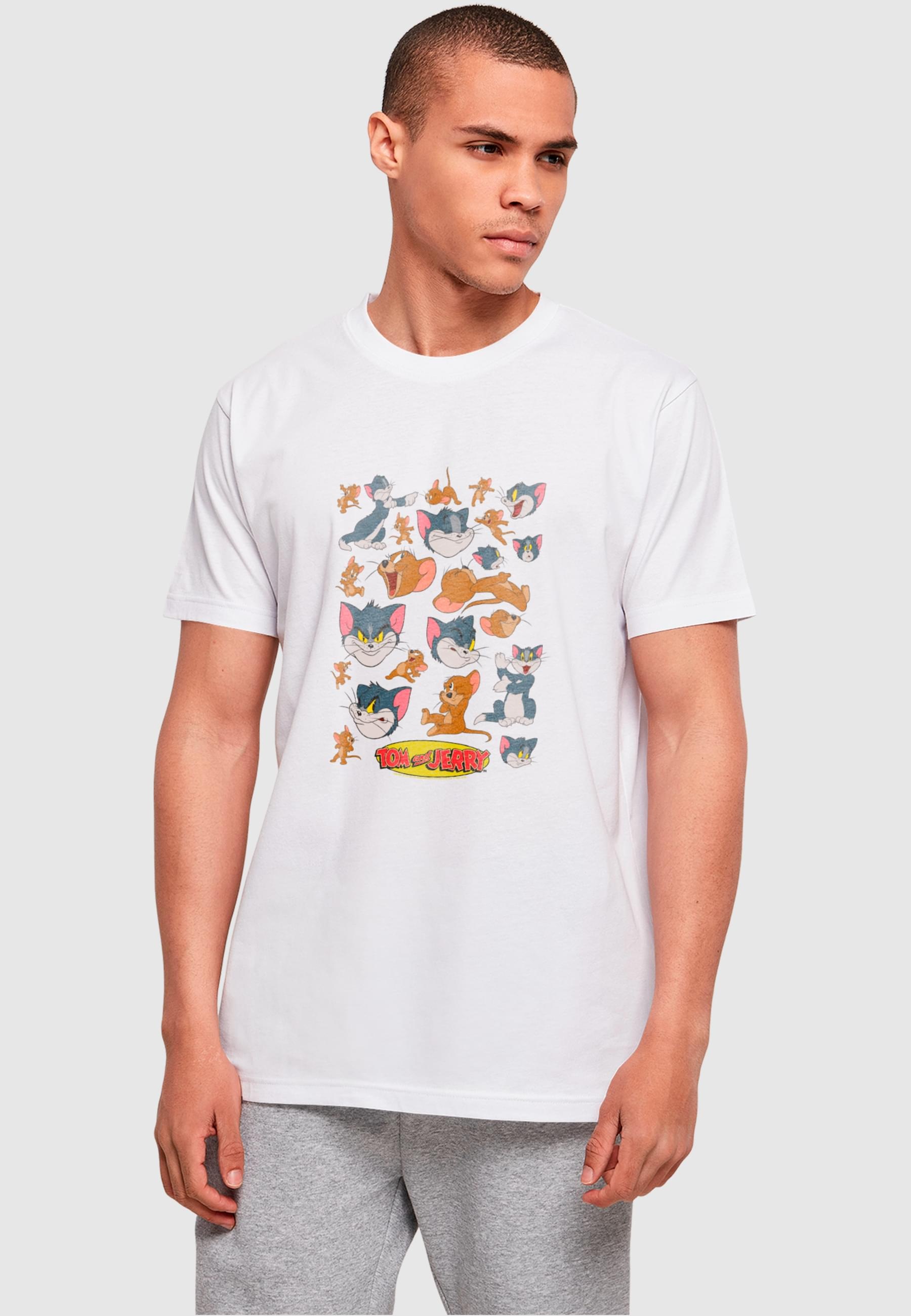 ABSOLUTE CULT T-Shirt »ABSOLUTE CULT Herren Tom and Jerry - Many Faces T-Shirt«, (1 tlg.)