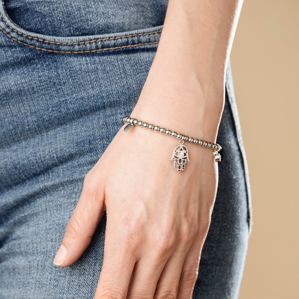 Lotus Armband »Urban Woman - Hamsa Fatima's Hand« mit Glasstein