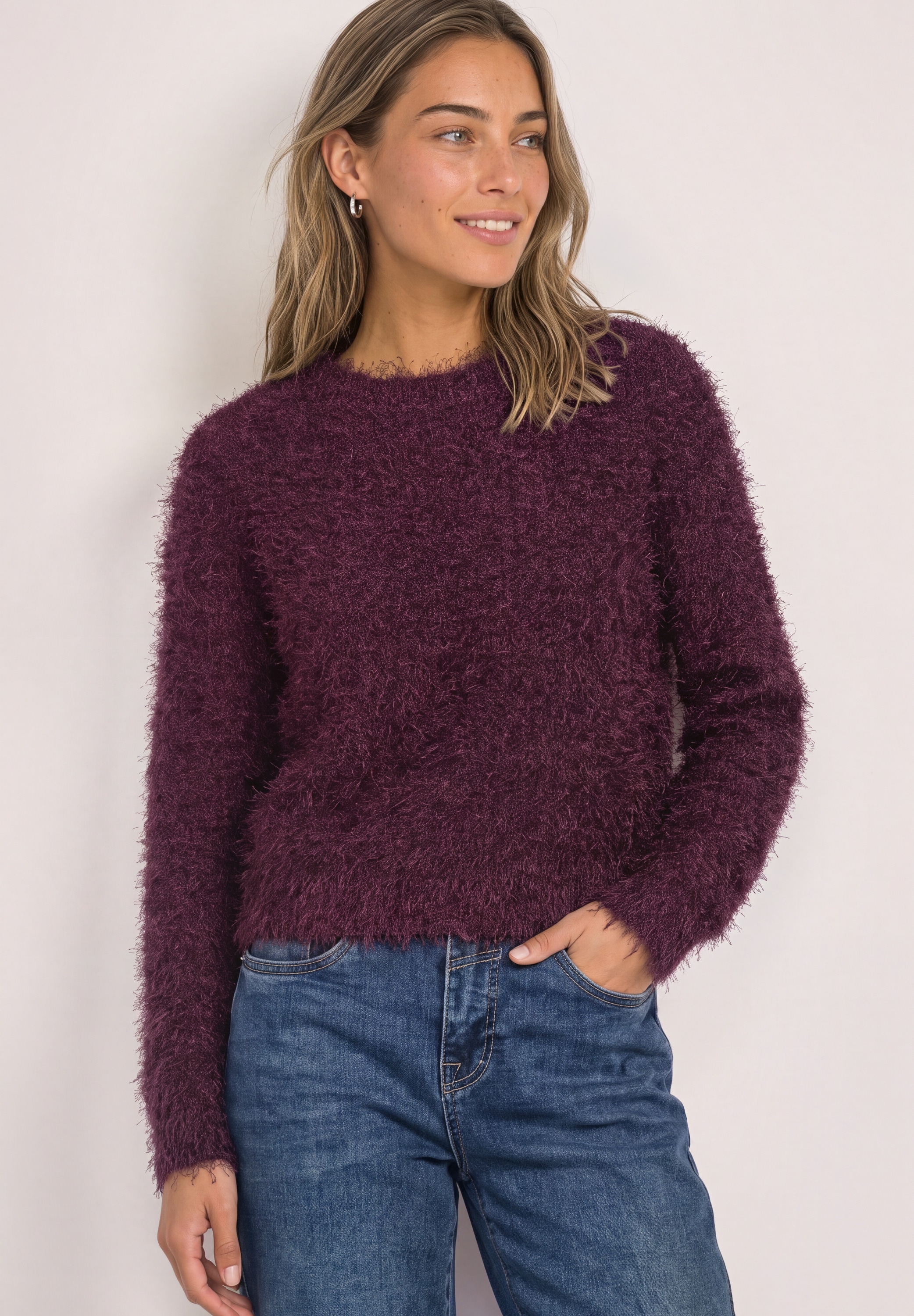 STREET ONE Strickpullover in Unifarbe