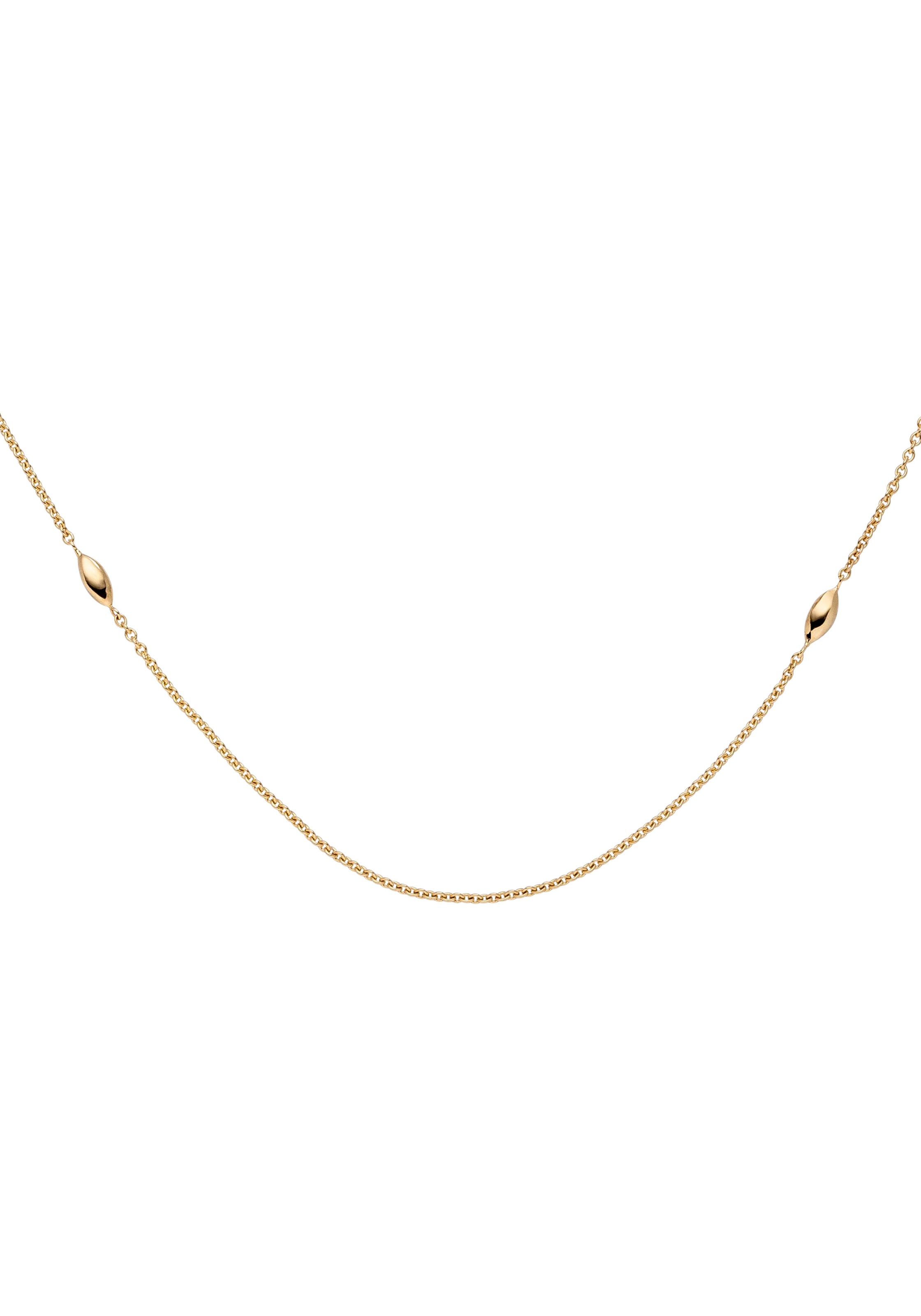 JOBO Goldkette »Ankerkette mit Zwischenelementen« 585 Gold 45 cm