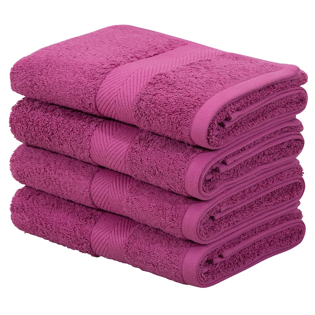 Home affaire Handtücher »Eva«, (4 St.), Premium-Qualität 550g/m²,  flauschig, Handtuchset aus 100 % Baumwolle | BAUR