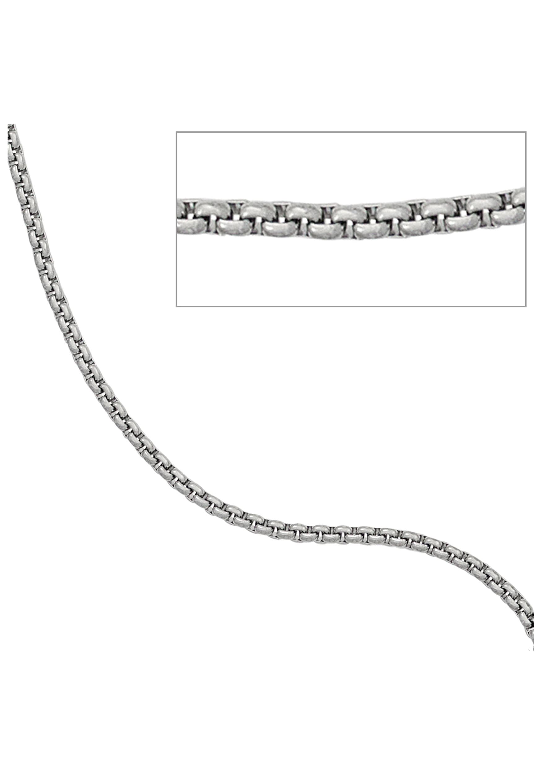 JOBO Edelstahlkette, rund Venezianerkette Edelstahl 80 cm 1,8 mm