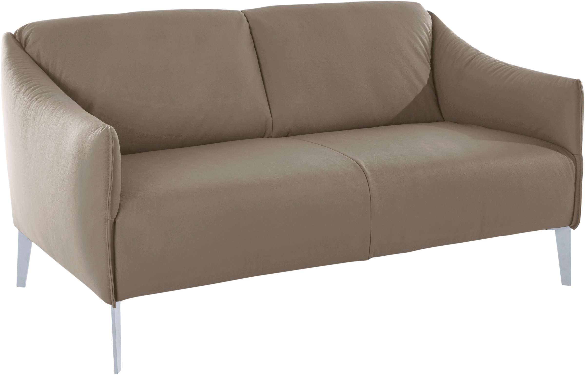 W.SCHILLIG 2-Sitzer »sally«, mit Metall-Winkelfüßen in Silber matt, Breite 154 cm