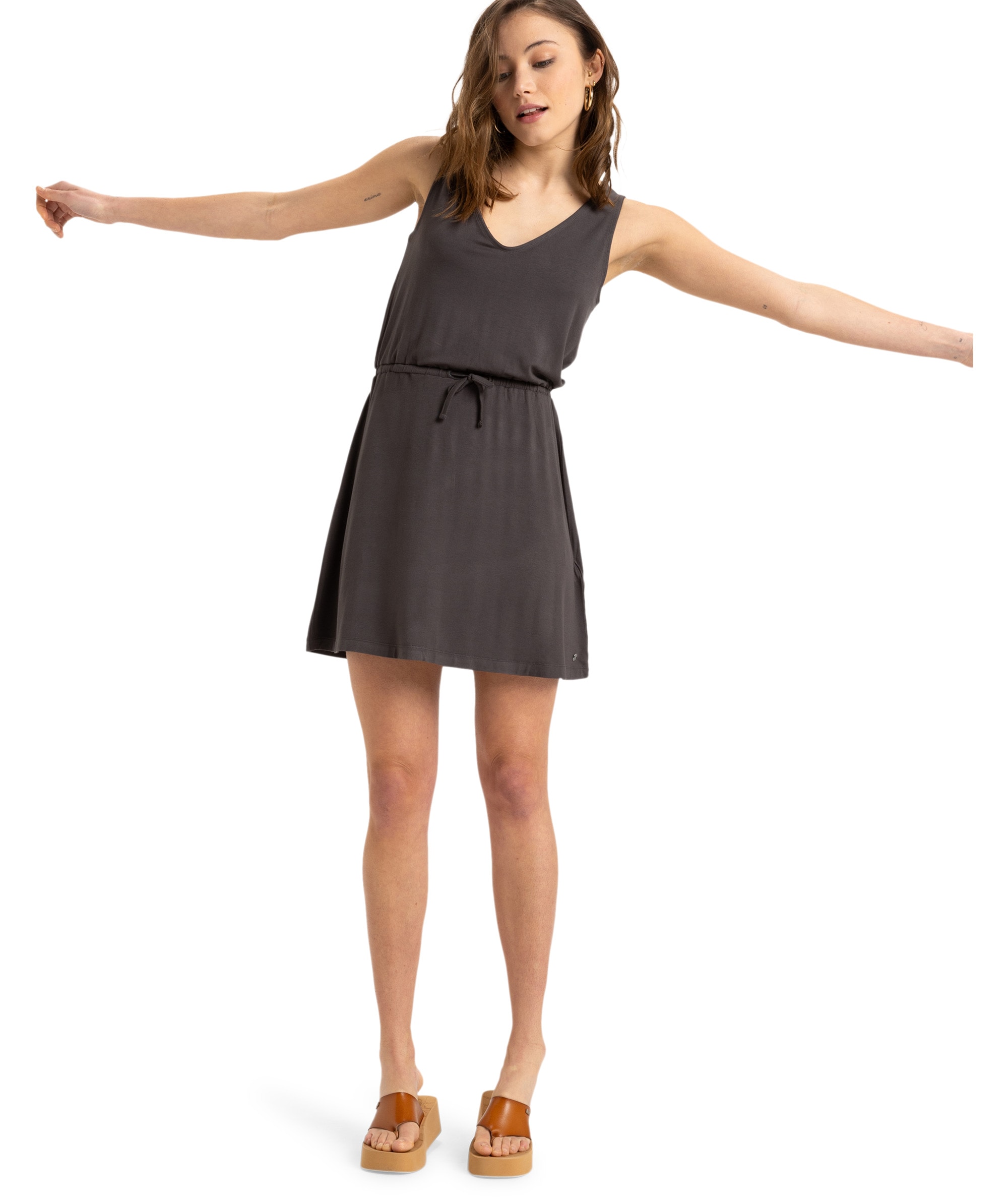 Roxy Jerseykleid »LOW TIDES DRESHORT SLEEVE SOLID«