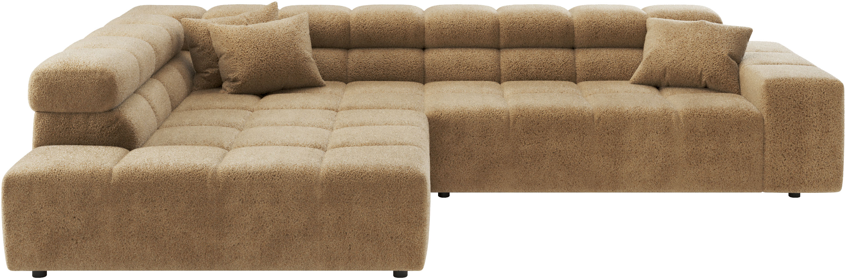 Home affaire Ecksofa "Ancona, Ecksofa, incl. Kopfteilverstellung, Breite 319 cm, L-Form" wahlweise elektrische Sitztiefenverstellung