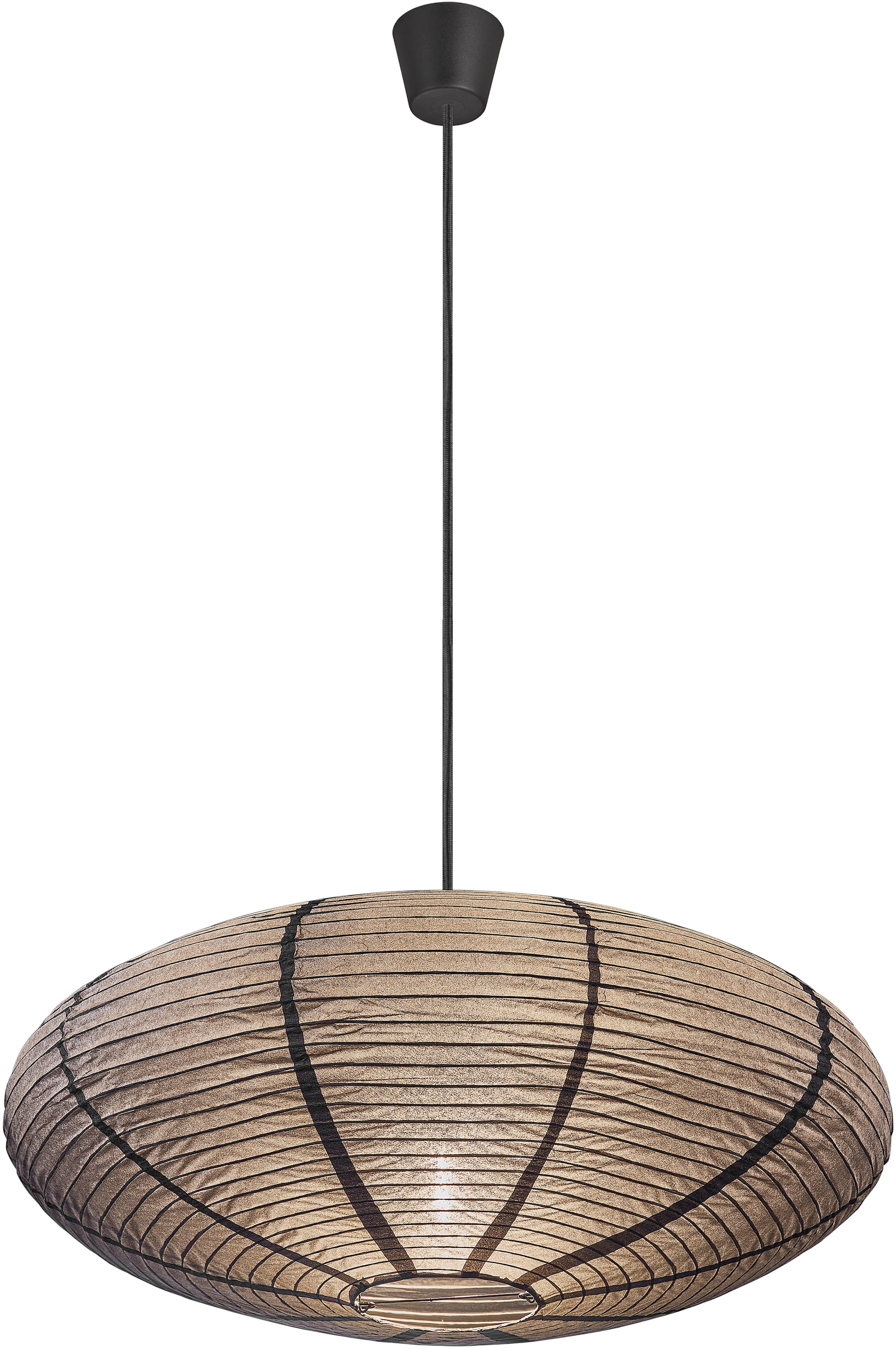 Nordlux Pendelleuchte »Villo Lampenschirm ohne Pendel/Fassung«, Natürliches Material, Retro-Design, Bietet ein weiches, diffuses Licht