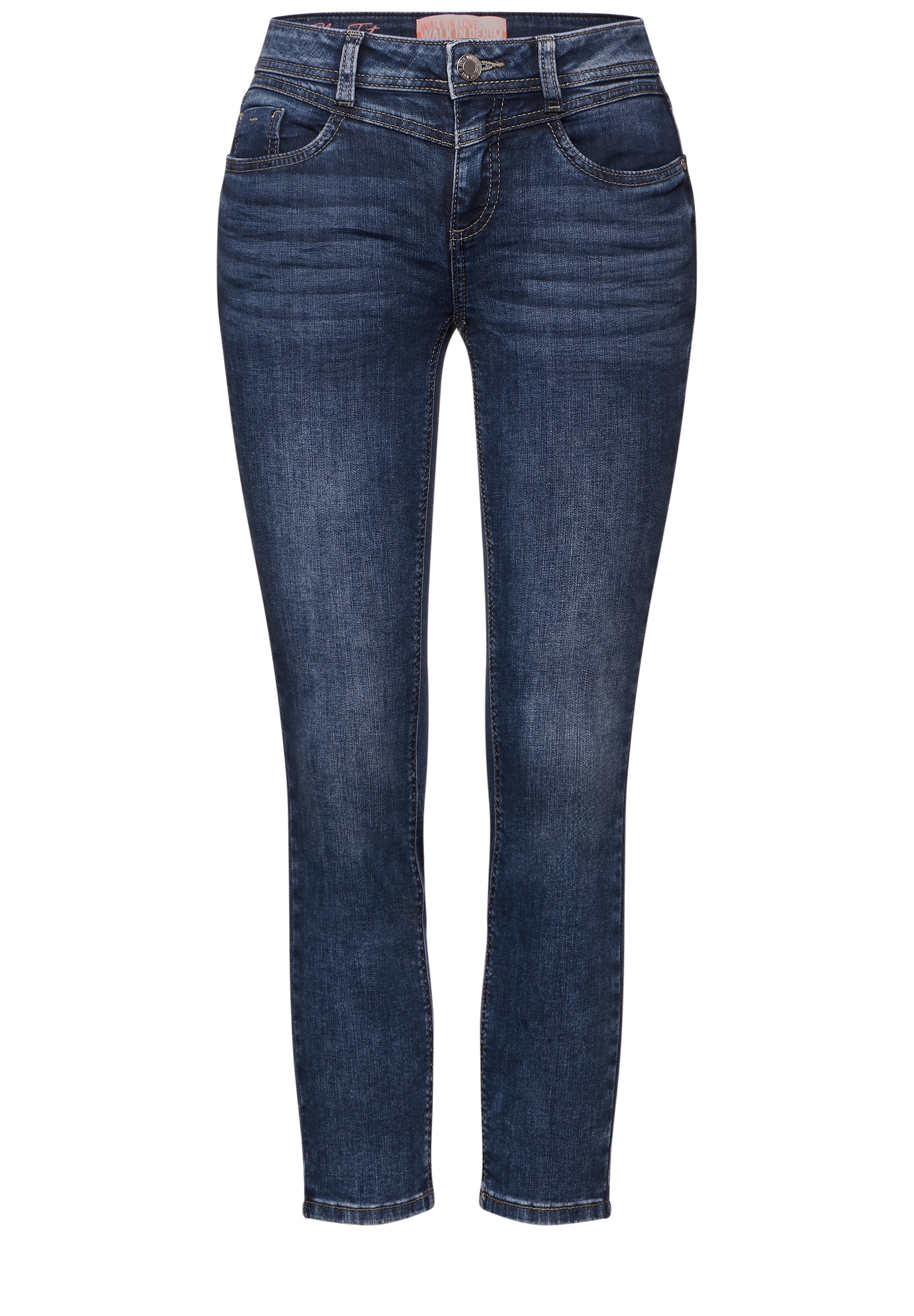 STREET ONE Gerade Jeans, Middle Waist