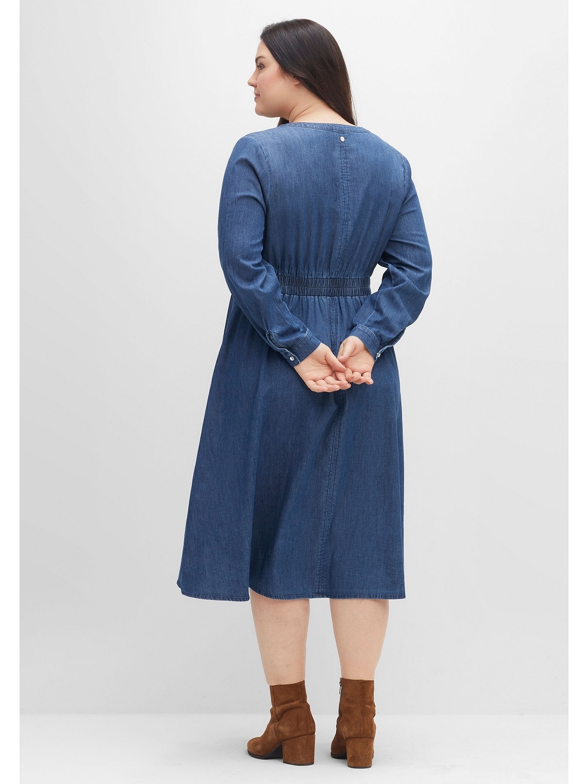 Sheego Jeanskleid »Große Größen«, aus elastischer Baumwolle