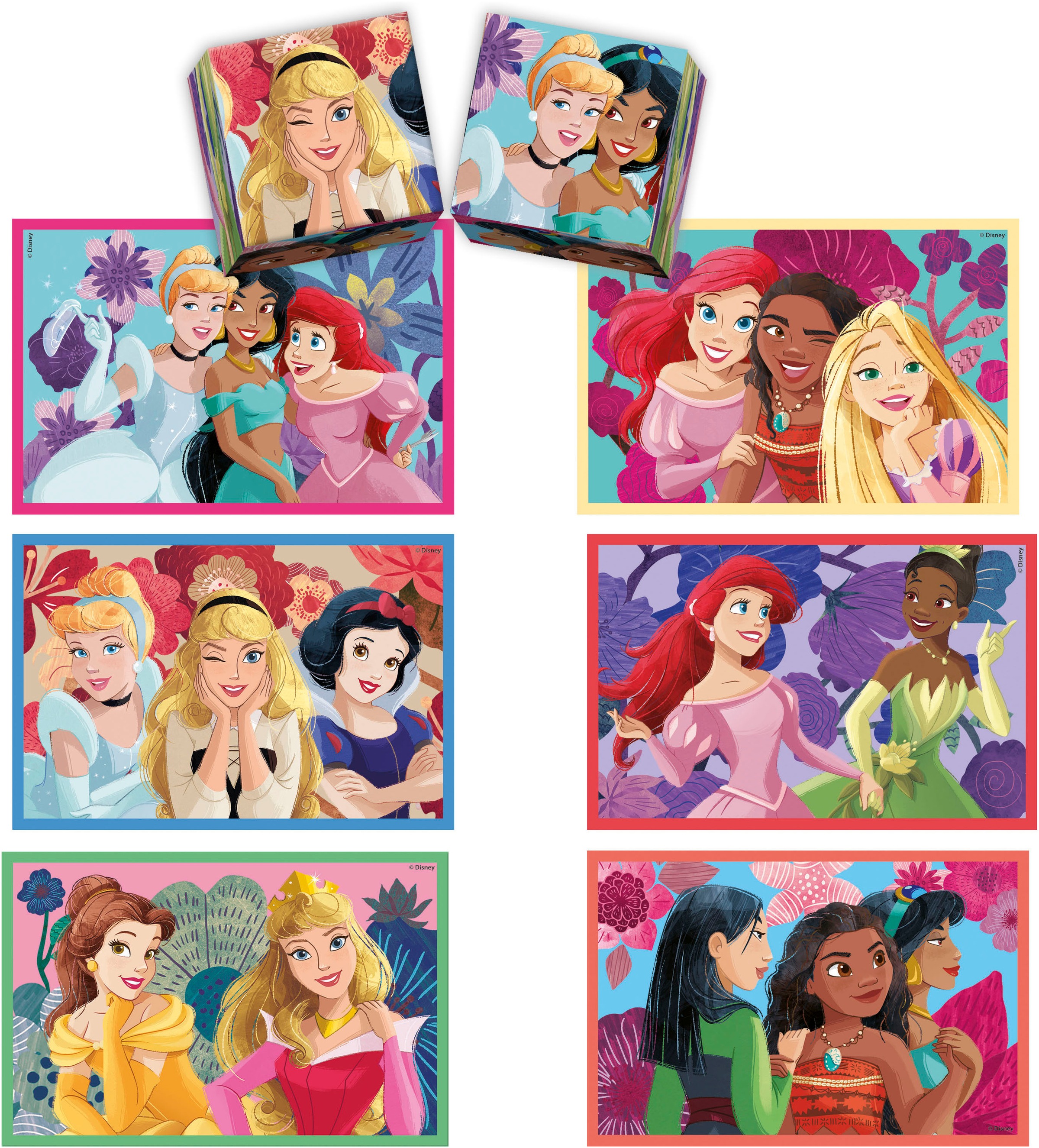 Clementoni® Puzzle »Edukit, 4n1, Disney Princess«, Made in Europe