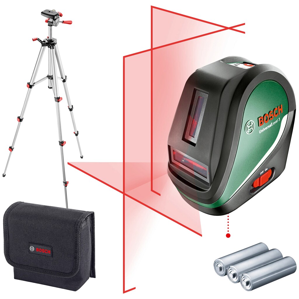 Bosch Home & Garden Kreuzlinienlaser »UniversalLevel 3«