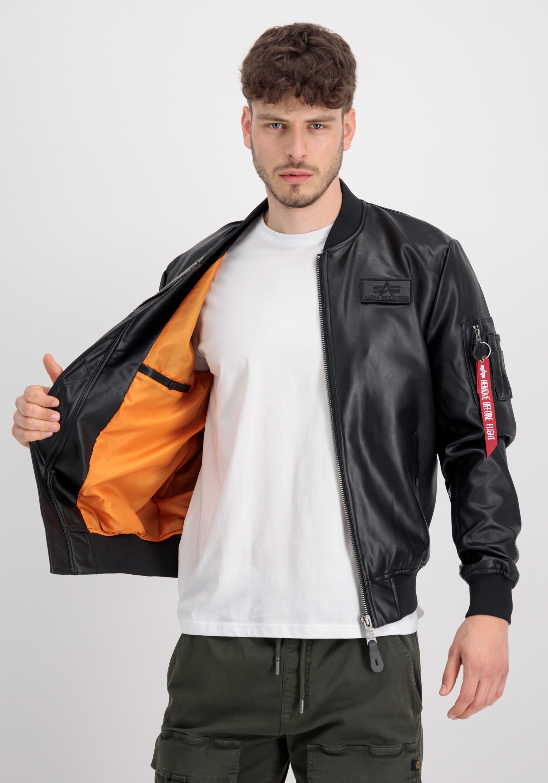 Alpha Industries Lederjacke »Alpha Industries Men - Leather & Vegan Jackets«