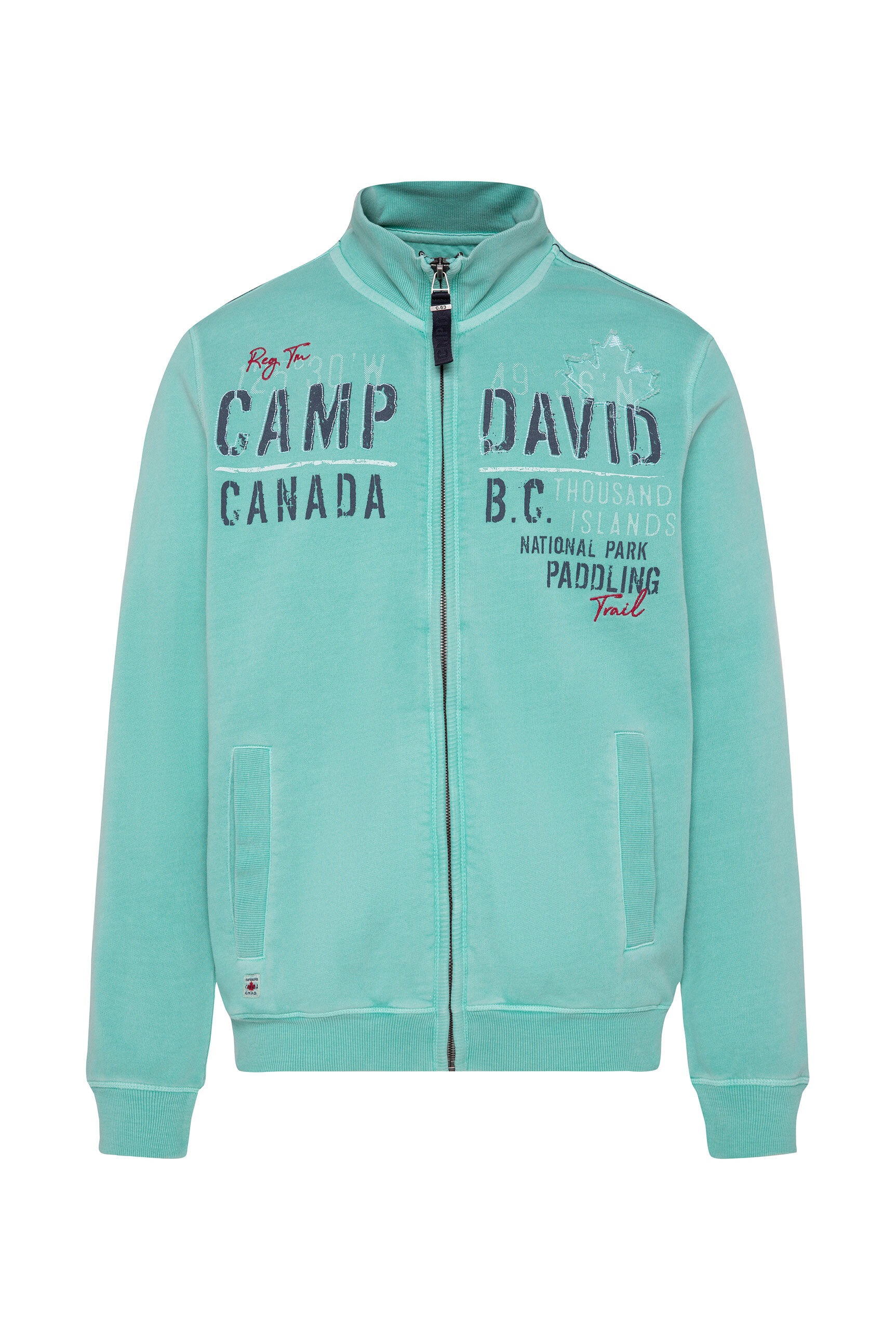 CAMP DAVID Sweatjacke mit Stehkragen günstig online kaufen