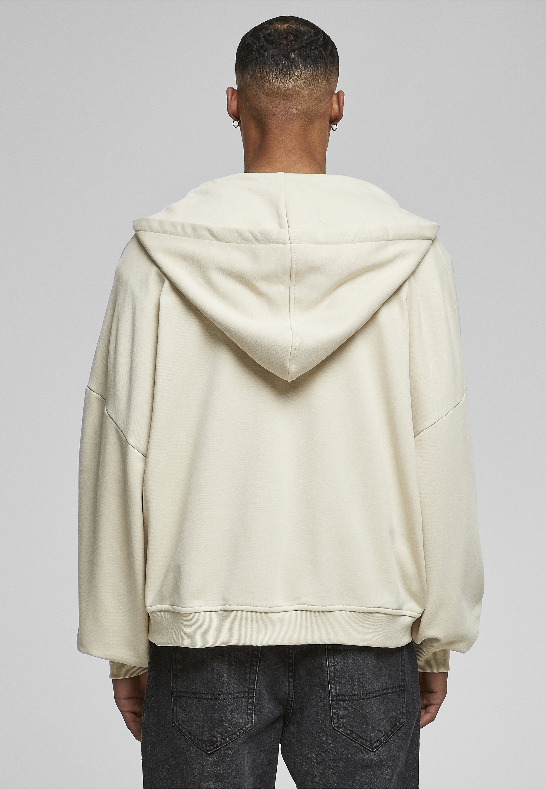 URBAN CLASSICS Rundhalspullover »Urban Classics Herren 90's Zip Hoody« 1 Stk.