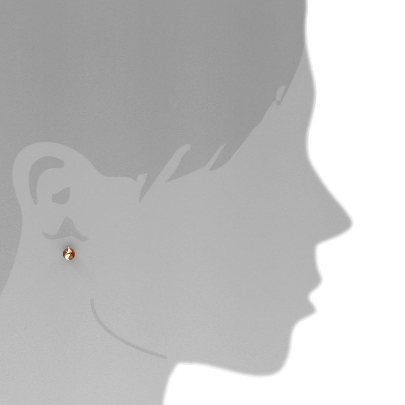 OSTSEE-SCHMUCK Paar Ohrstecker »- Stina - Gold 333/000 - Bernstein«