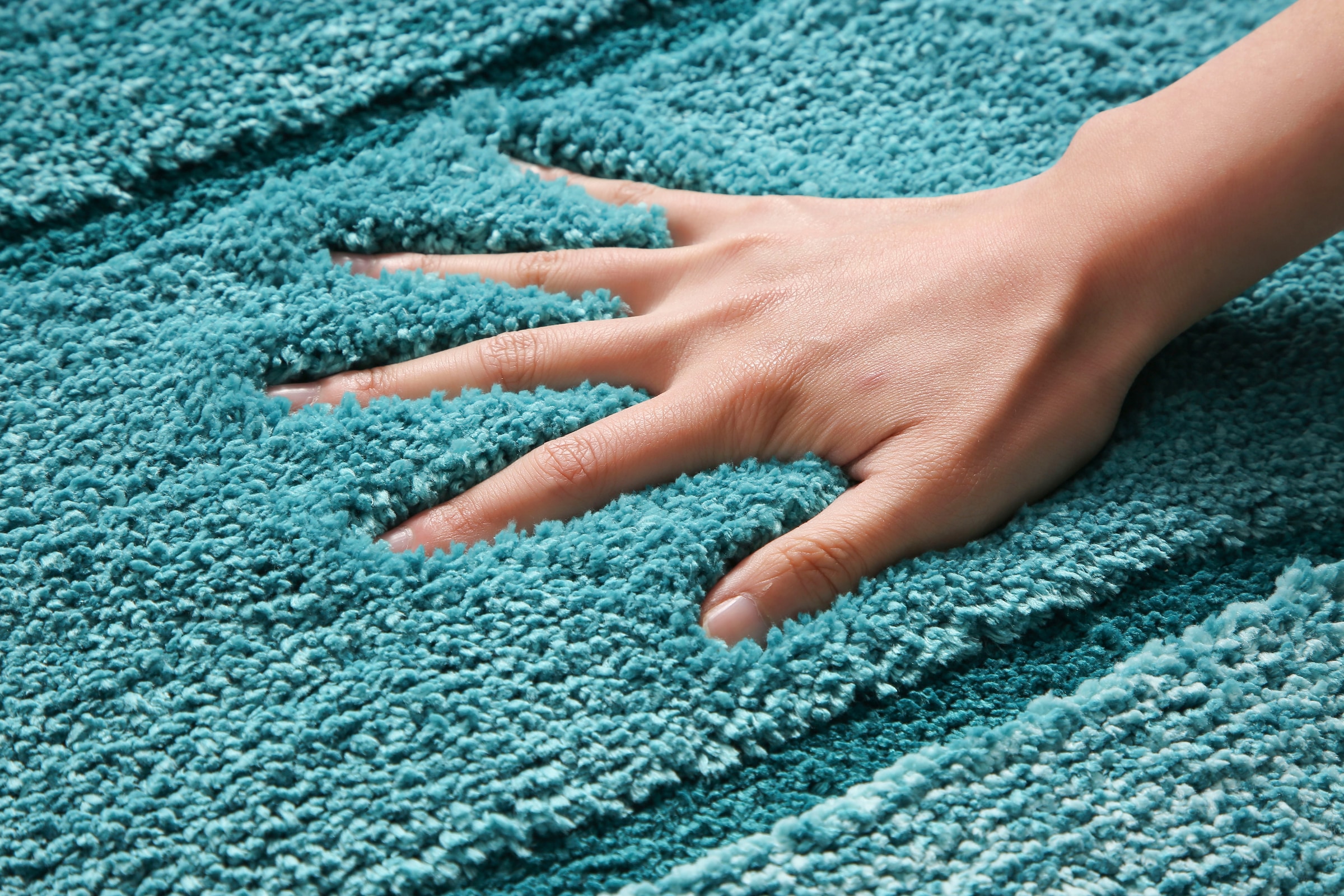 my home Badematte »Josie, Badvorleger, Badezimmer Teppich«, rutschhemmend beschichtet, fußbodenheizungsgeeignet-schnell trocknend-strapazierfähig, Badteppich, Badematten, rechteckig, rund & als 3-tlg. Set erhältlich